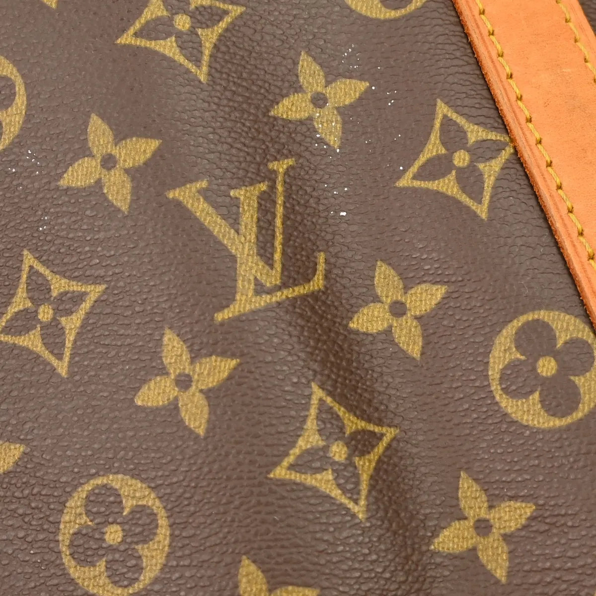 Louis Vuitton Keepall Monogram Brown Canvas Travel Bag Bag (Pre-Owned)