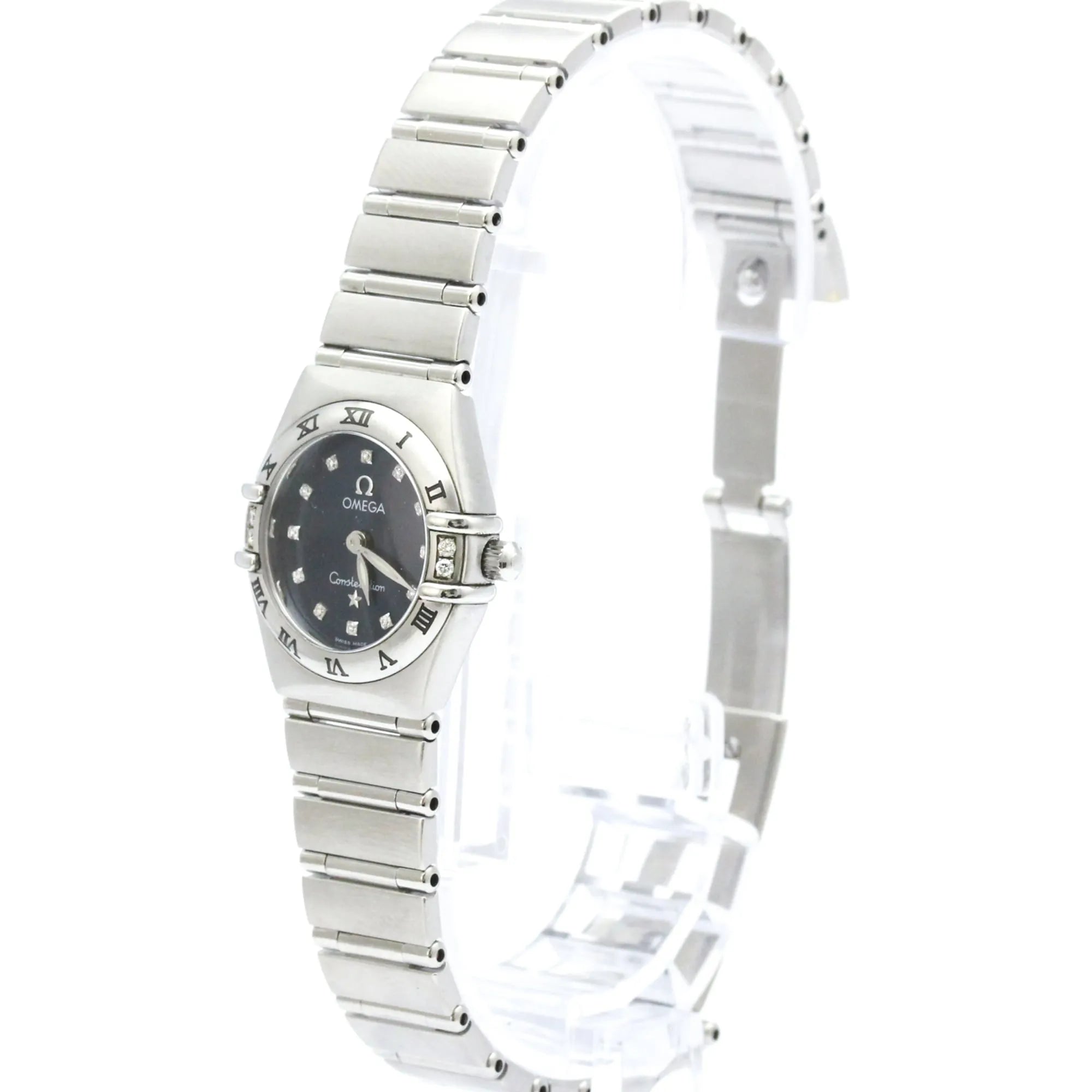 Omega Constellation Diamonds Quartz Stainless Steel Watch (Pre-Owned)