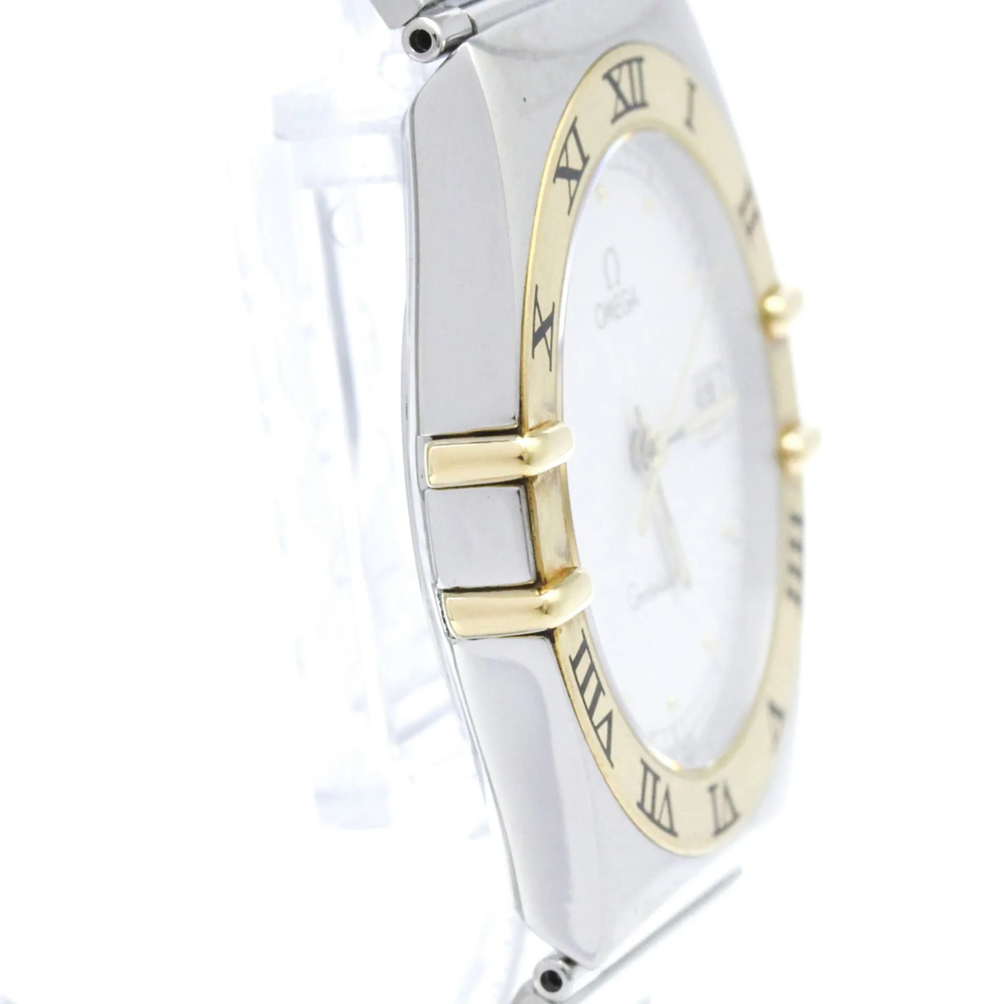Omega Constellation Quartz Stainless Steel And Yellow Gold Watch (Pre-Owned)