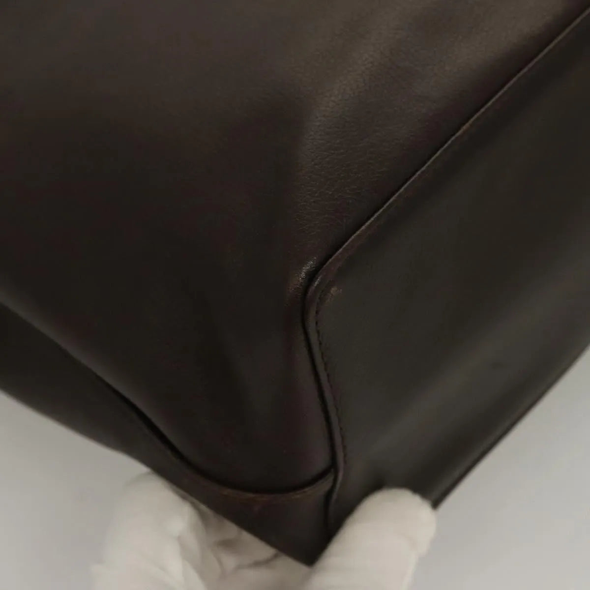 Burberry Vintage Leather Brown Leather Handbag (Pre-Owned)