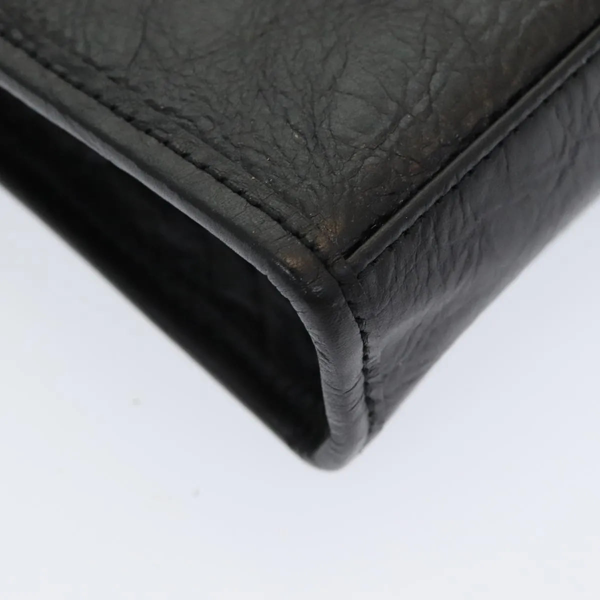 Burberry Vintage Leather Black Leather Clutche & Pouche Bag (Pre-Owned)