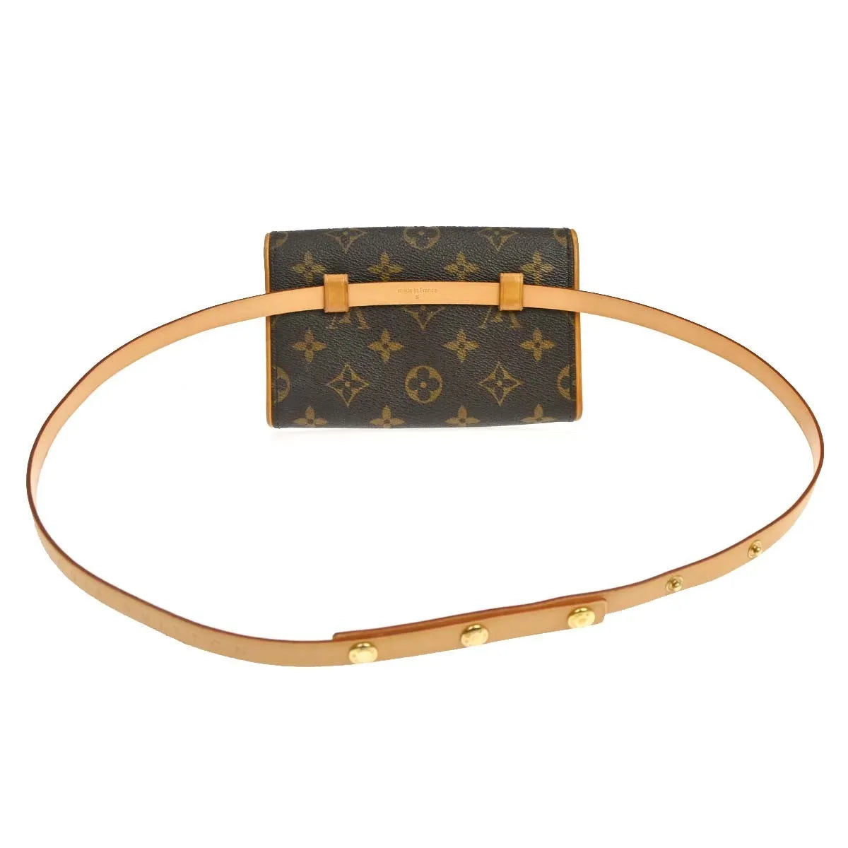 Louis Vuitton Florentine Waist Monogram Canvas Brown Canvas Clutche & Pouche Bag (Pre-Owned)
