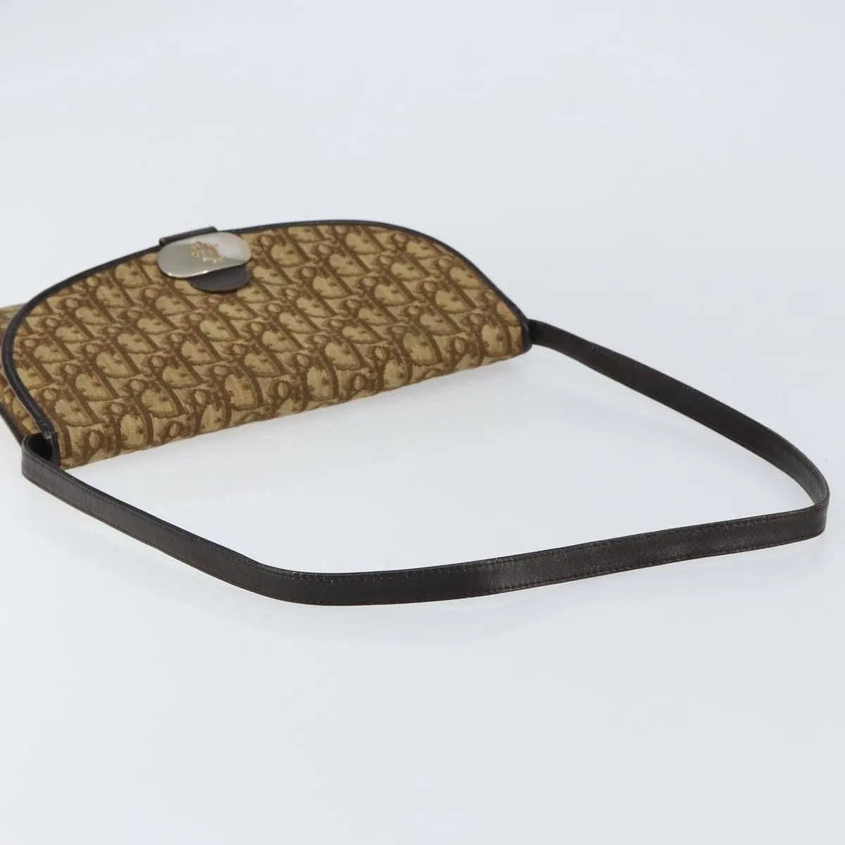 Christian Dior Vintage Trotter Canvas Beige Canvas Shoulder Bag Bag (Pre-Owned)
