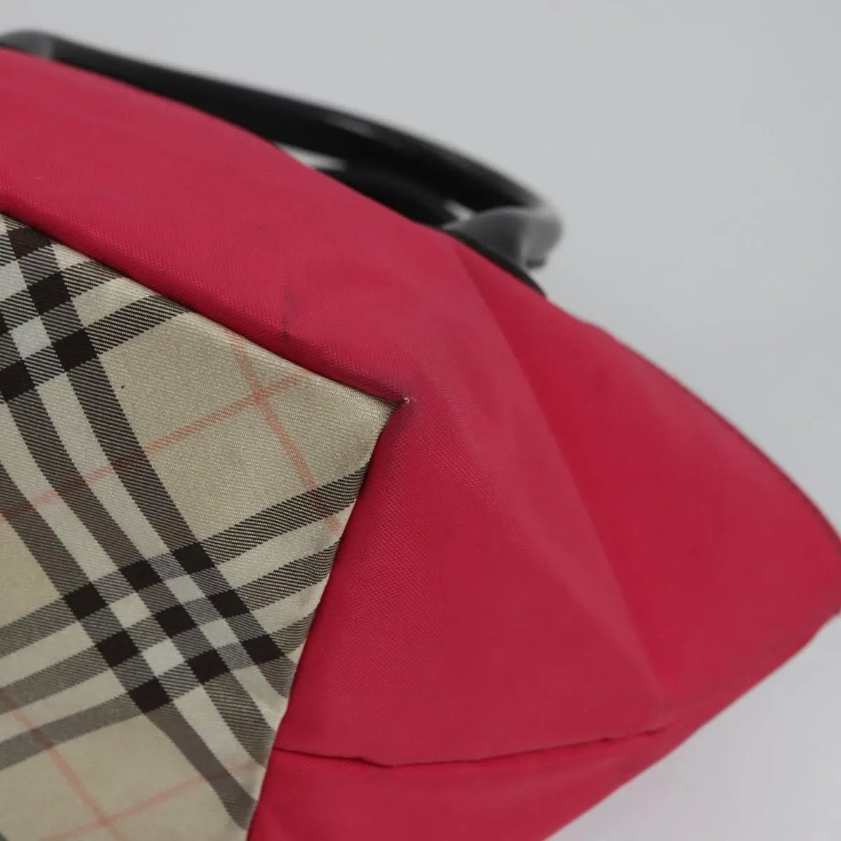 Burberry Blue Label Nylon Pink Nylon Tote Bag Bag (Pre-Owned)