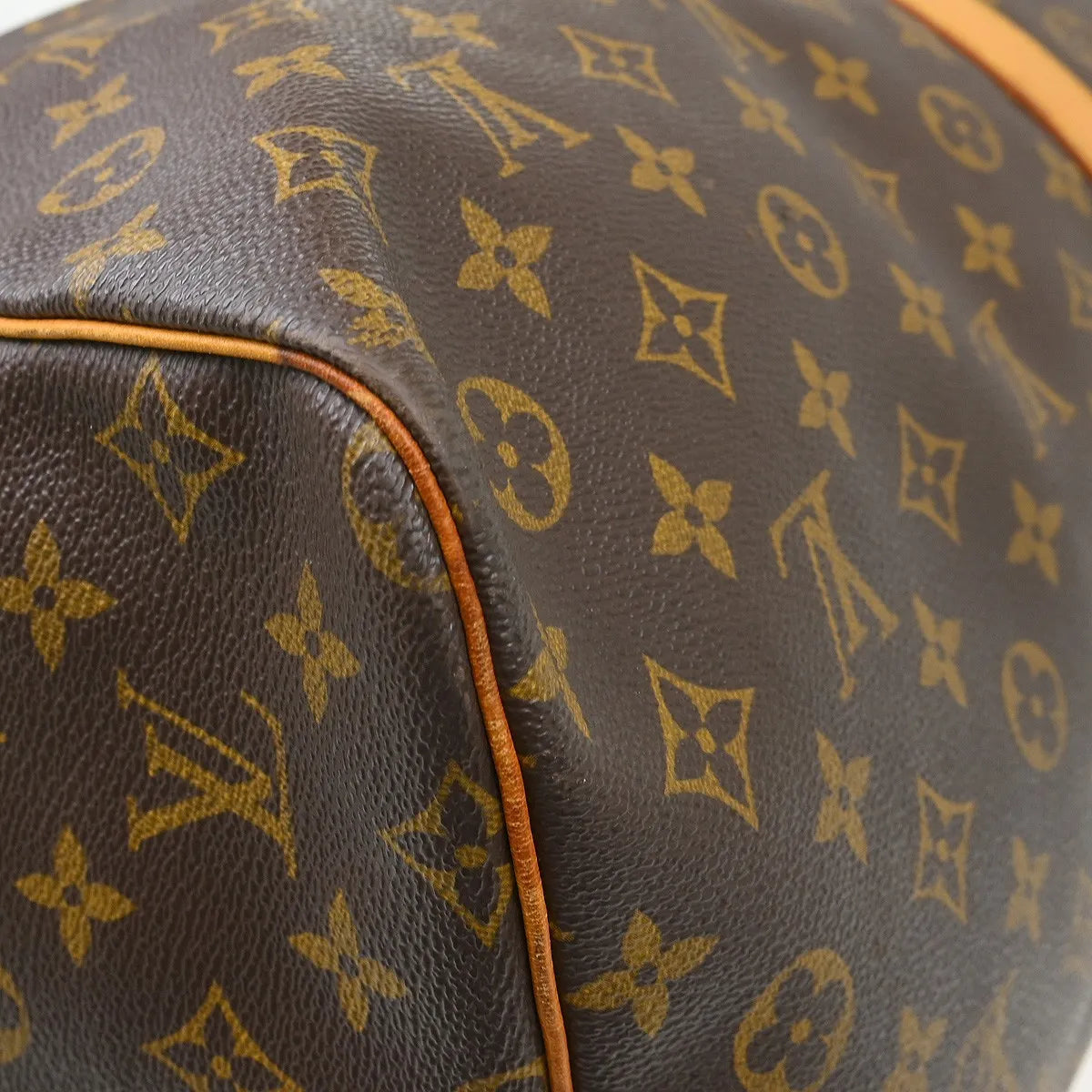 Louis Vuitton Keepall Bag Monogram Canvas Brown Canvas Travel Bag Bag (Pre-Owned)