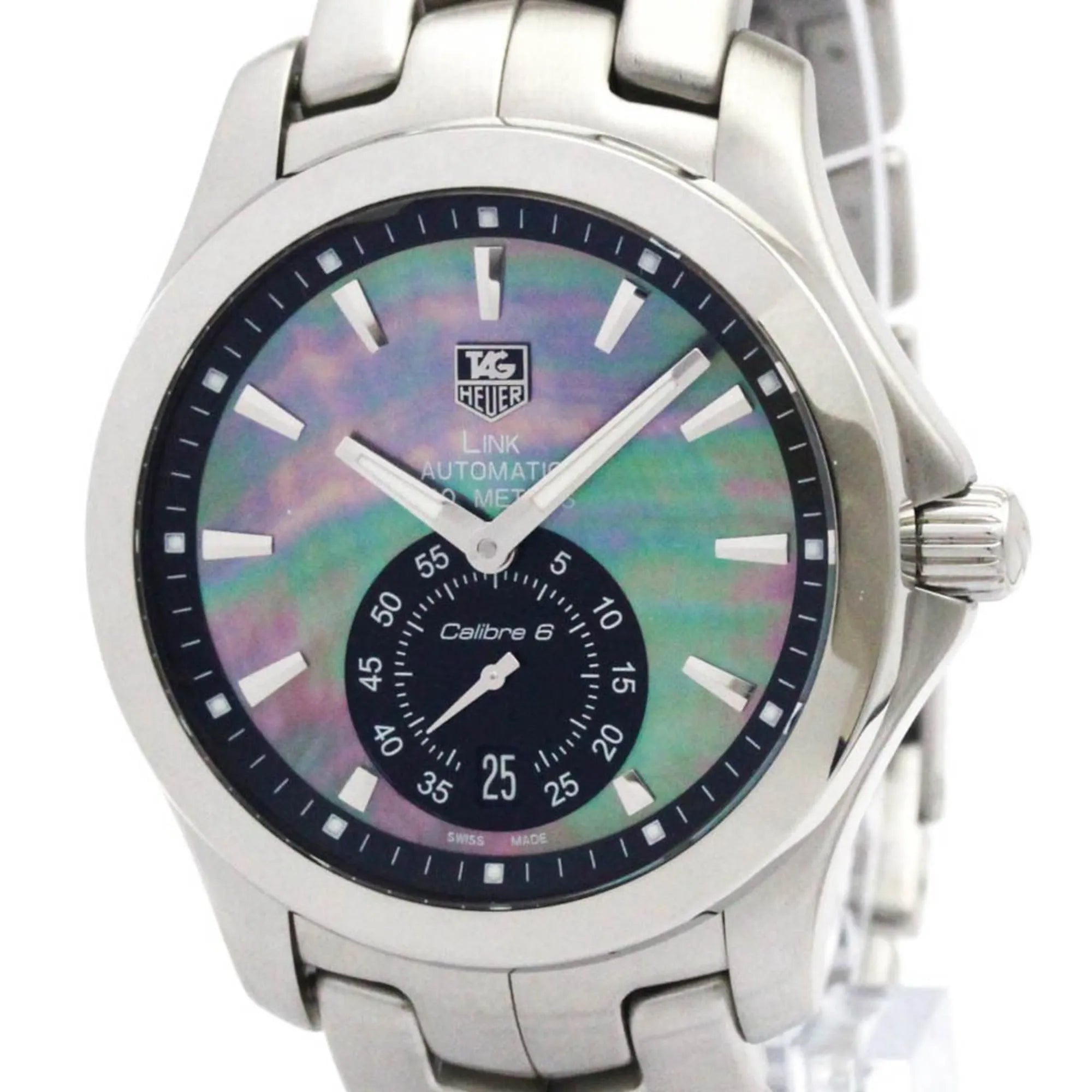 Tag Heuer Link Gmt Automatic Stainless Steel Watch (Pre-Owned)