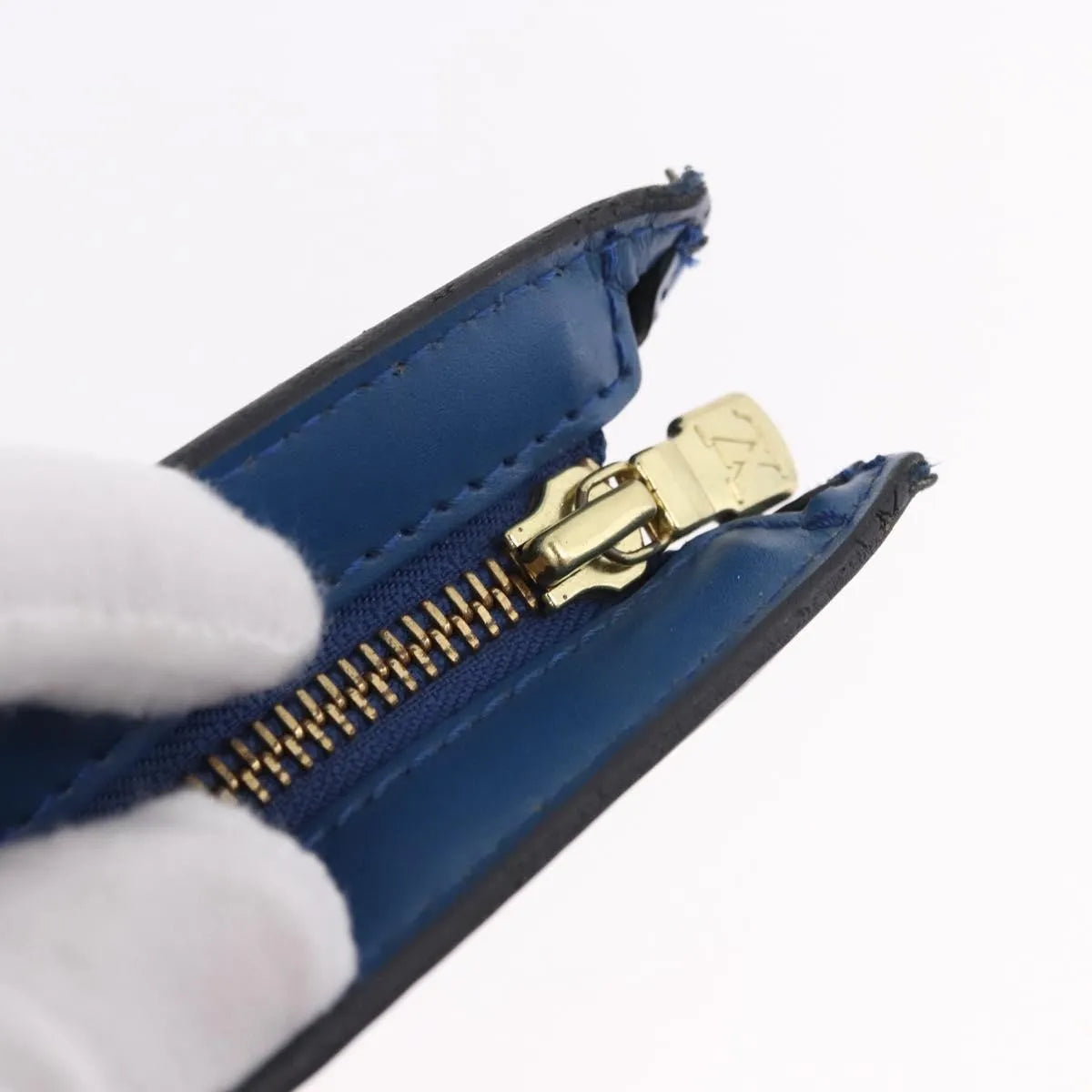 Louis Vuitton Saint Jacques Epi Blue Leather Shoulder Bag Bag (Pre-Owned)