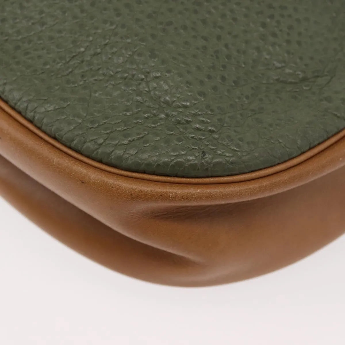Christian Dior Cd Shoulder Bag Leather Green Leather Shoulder Bag Bag (Pre-Owned)
