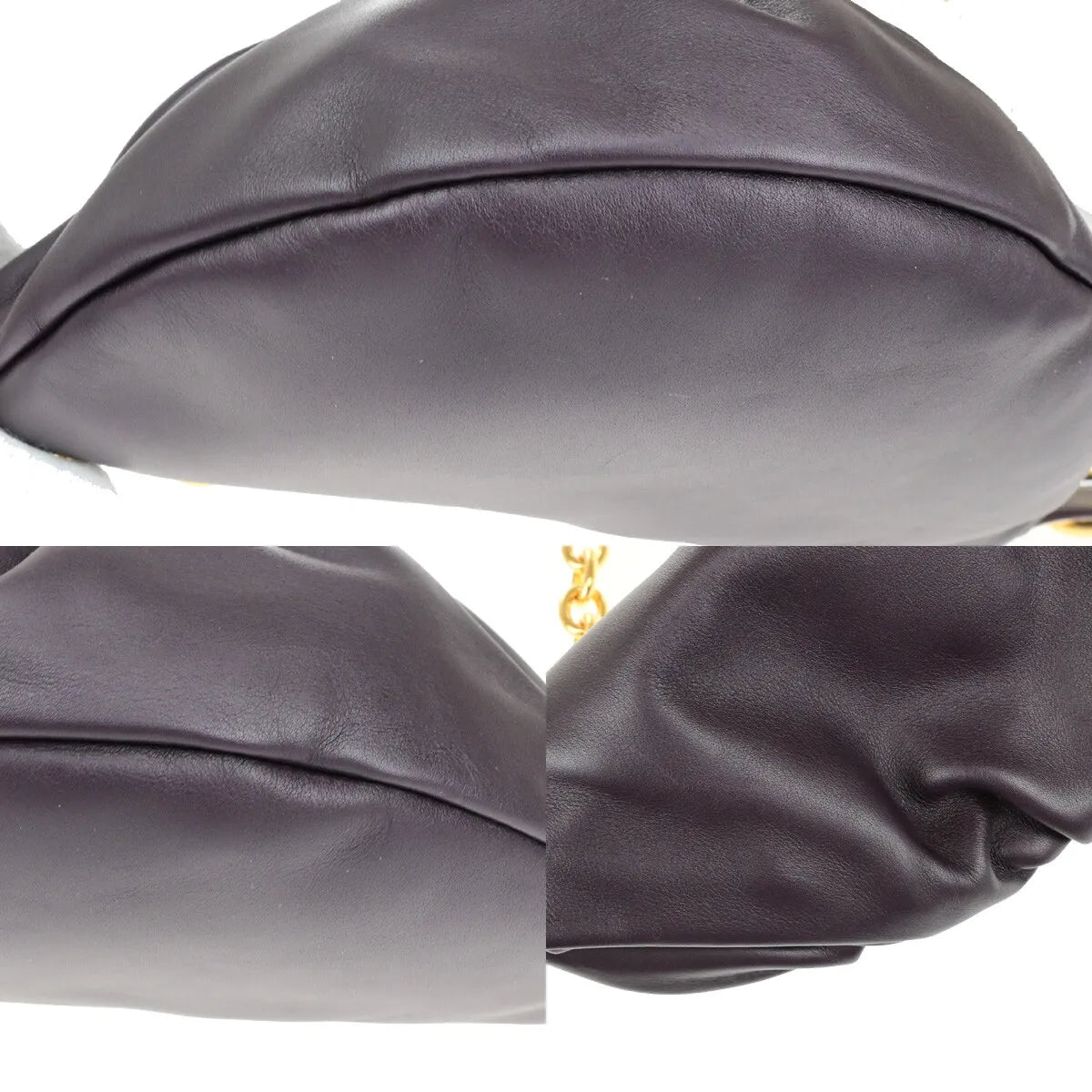 Bottega Veneta The Chain Leather Burgundy Leather Bag (Pre-Owned)