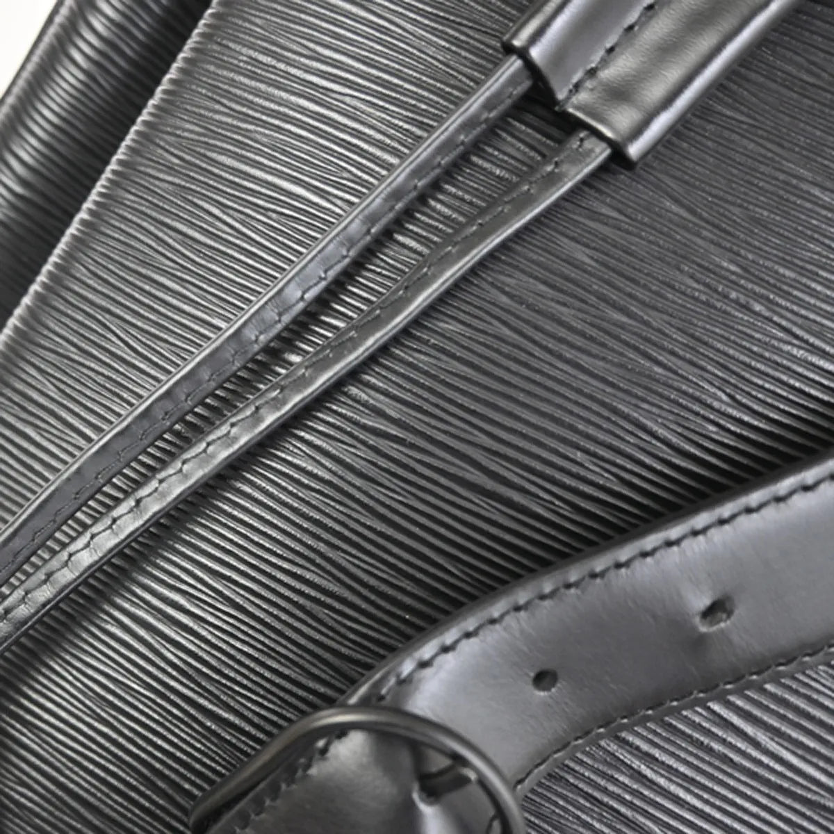 Louis Vuitton Sac A Dos Drawstring Epi Leather Black Leather Backpack Bag (Pre-Owned)