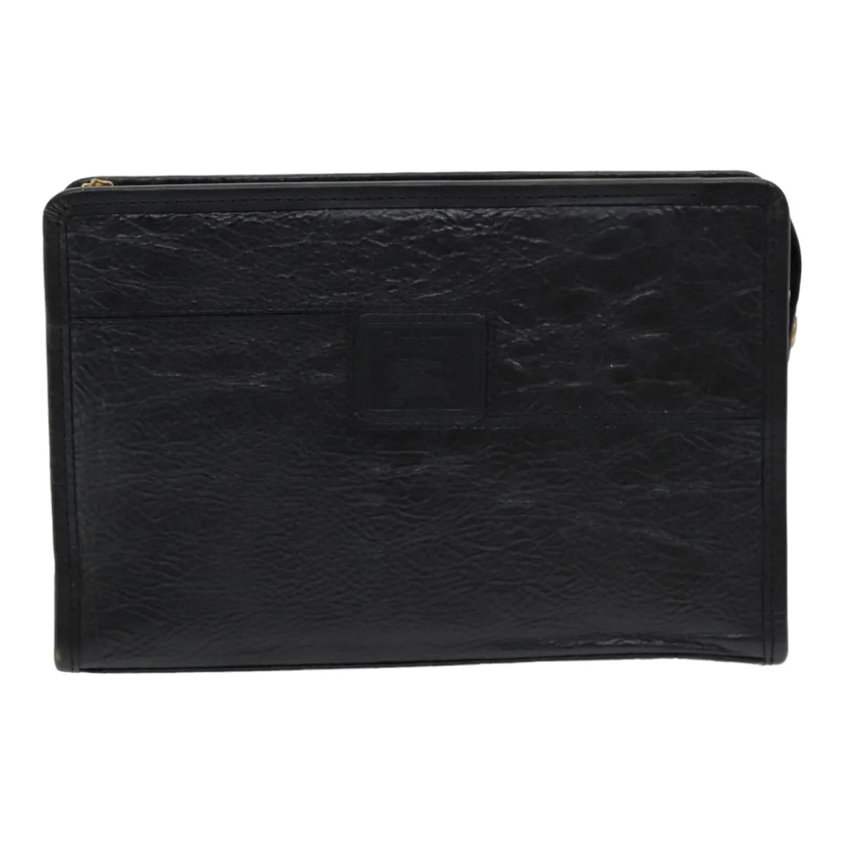 Burberry Vintage Leather Black Leather Clutche & Pouche Bag (Pre-Owned)