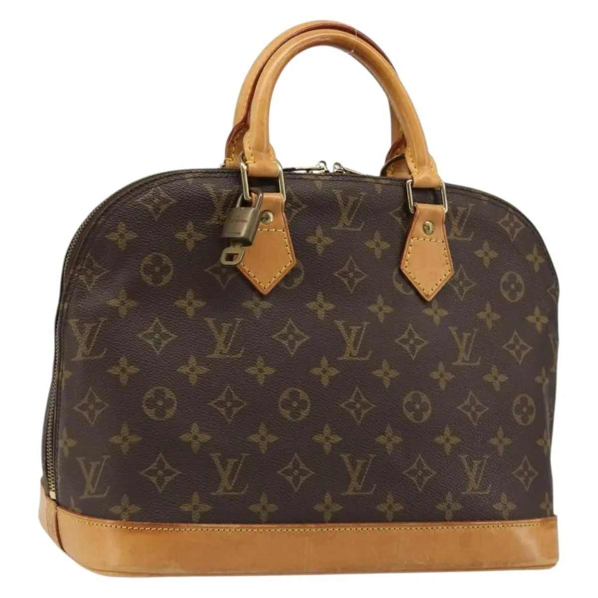 Louis Vuitton Alma Monogram Canvas Brown Canvas Handbag (Pre-Owned)