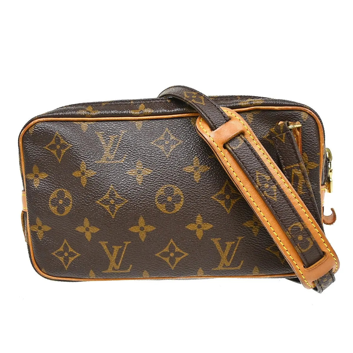 Louis Vuitton Pochette Marly Bandouliere Monogram Canvas Brown Canvas Clutche & Pouche Bag (Pre-Owned)