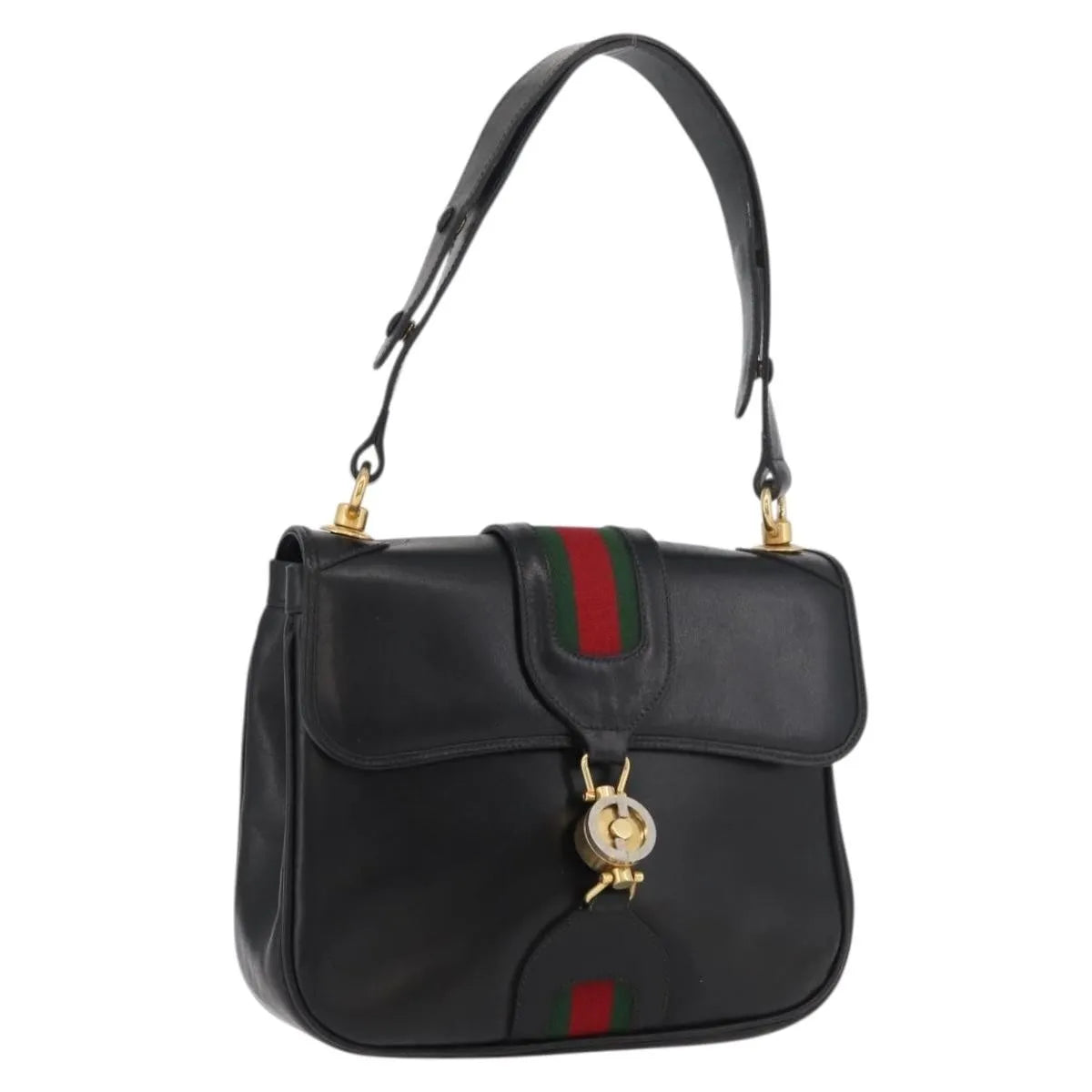 Gucci Sherry Line Shoulder Leather Multicolour Leather Handbag (Pre-Owned)