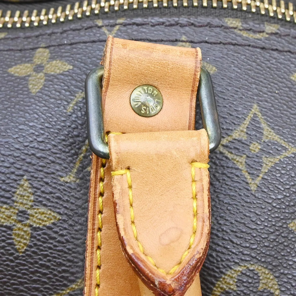 Louis Vuitton Keepall Bag Monogram Canvas Brown Canvas Travel Bag Bag (Pre-Owned)