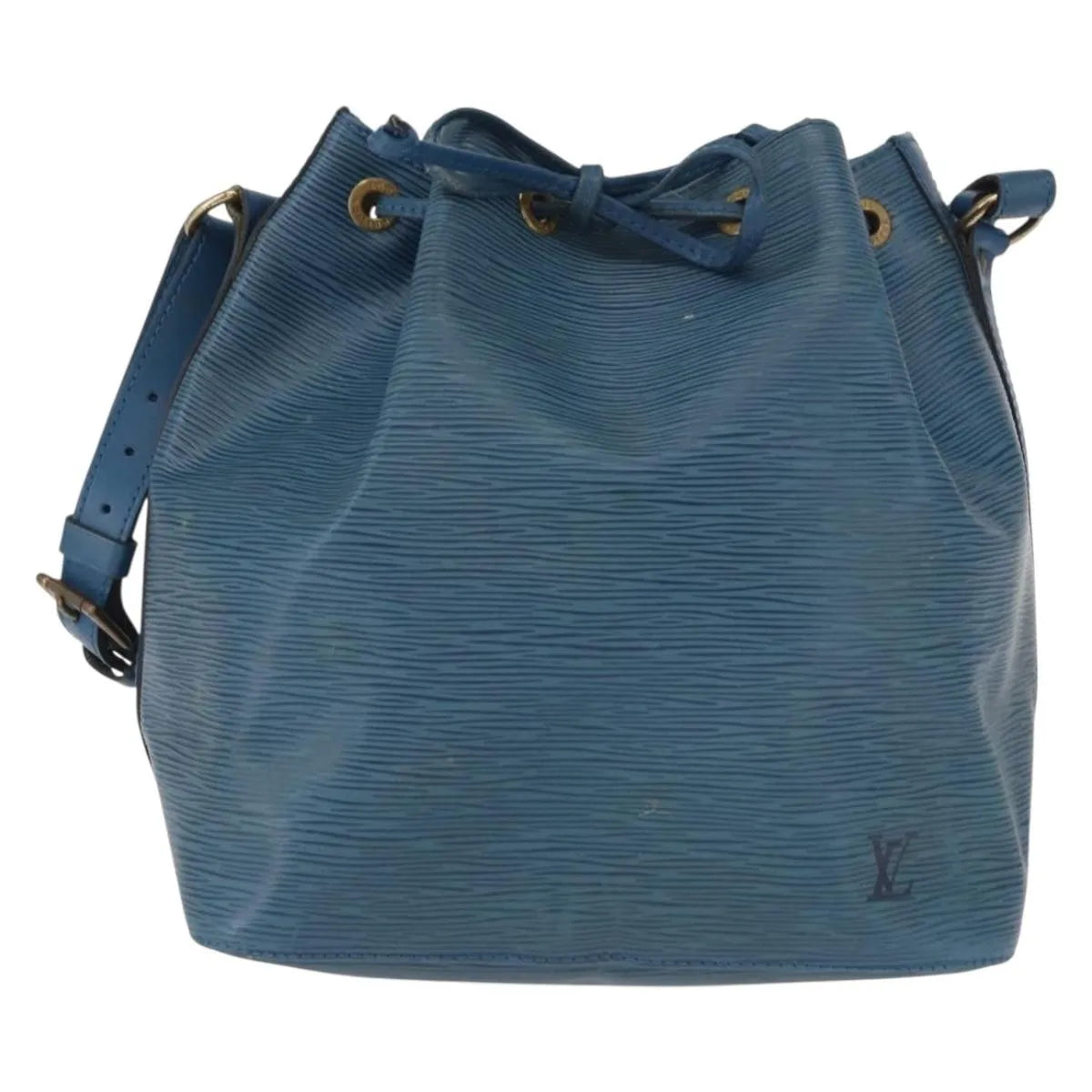 Louis Vuitton Petit Noe Epi Leather Blue Leather Shoulder Bag Bag (Pre-Owned)
