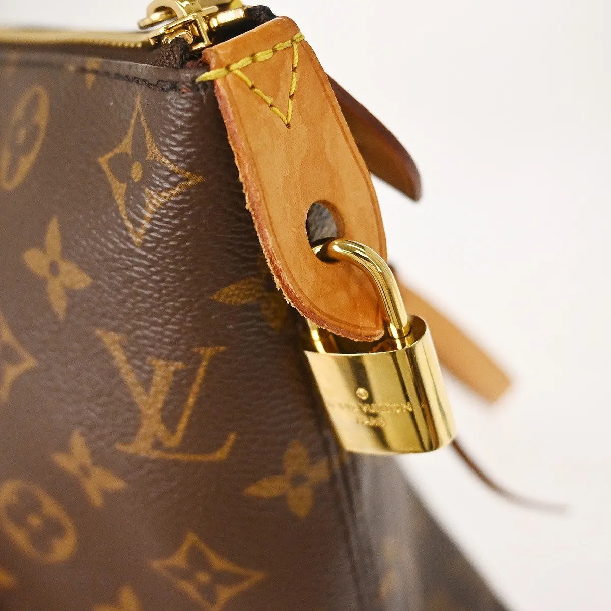 Louis Vuitton Iena Tote Monogram Canvas Brown Canvas Tote Bag Bag (Pre-Owned)