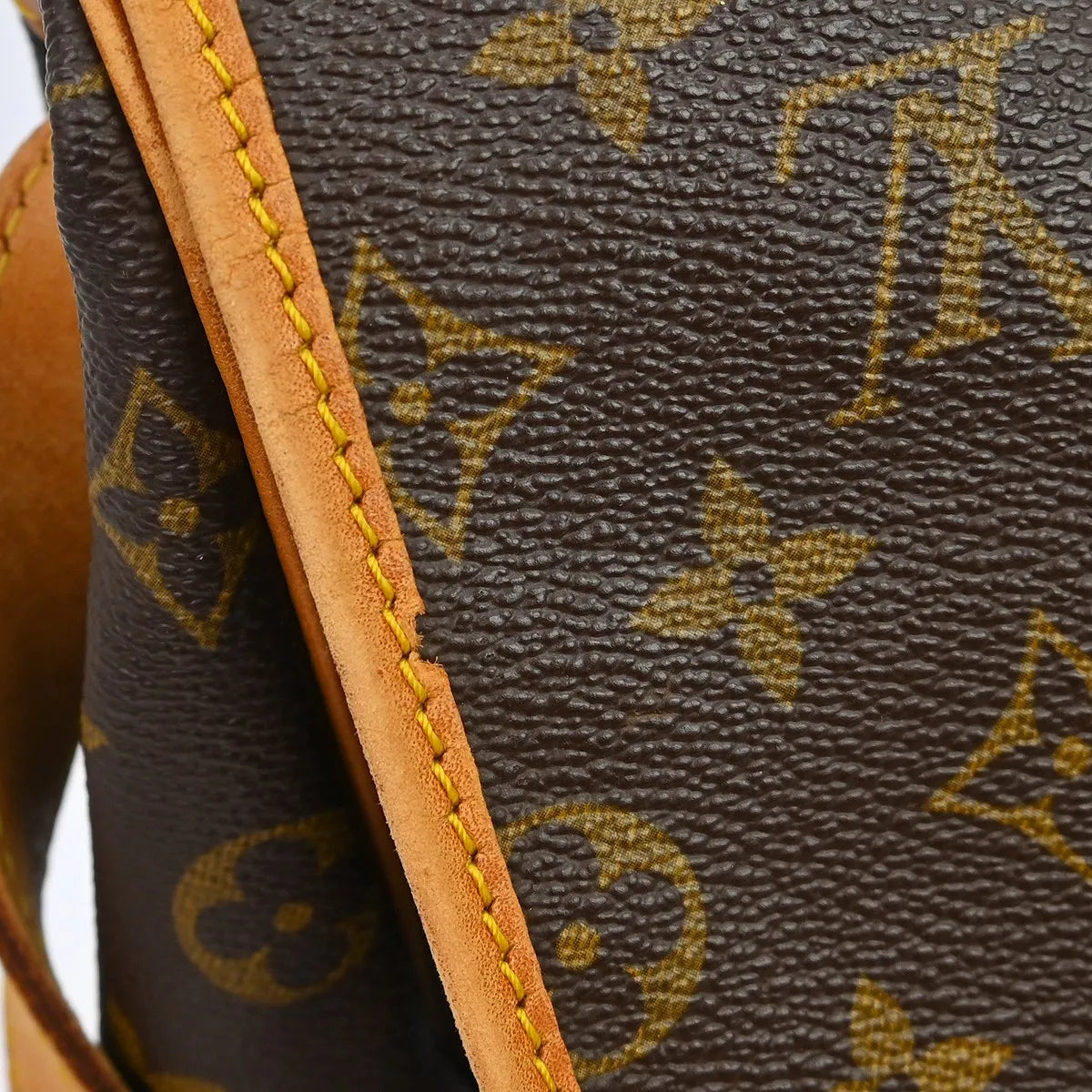 Louis Vuitton Saumur Handbag Monogram Canvas Brown Canvas Shoulder Bag Bag (Pre-Owned)