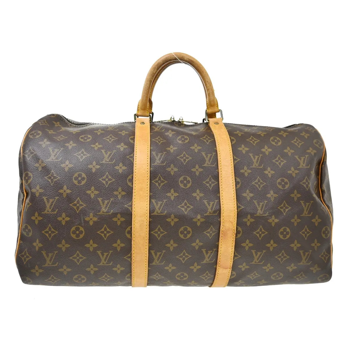Louis Vuitton Keepall Monogram Canvas Brown Canvas Travel Bag Bag (Pre-Owned)