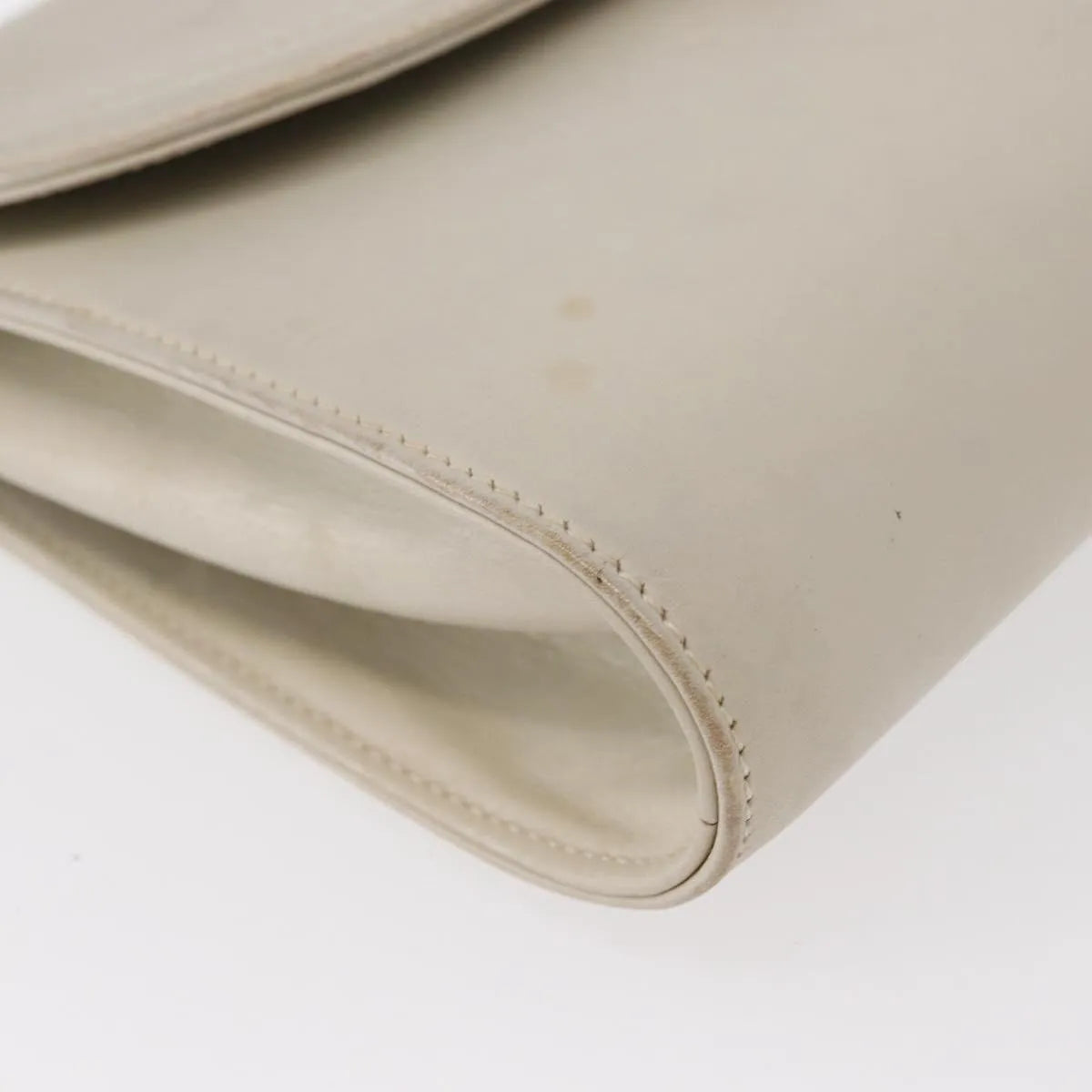 Celine Vintage Leather Ecru Leather Shoulder Bag Bag (Pre-Owned)