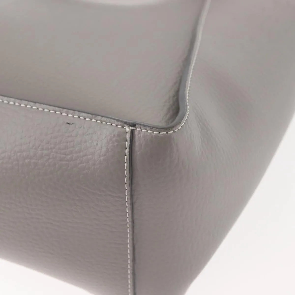 Stella Mccartney Alter Tote Leather Gray Leather Tote Bag Bag (Pre-Owned)