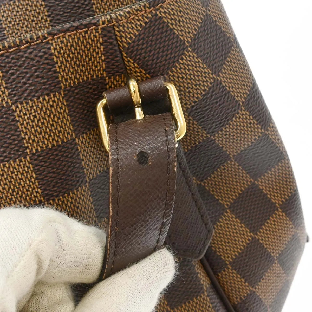 Louis Vuitton Belem Damier Brown Canvas Shoulder Bag Bag (Pre-Owned)