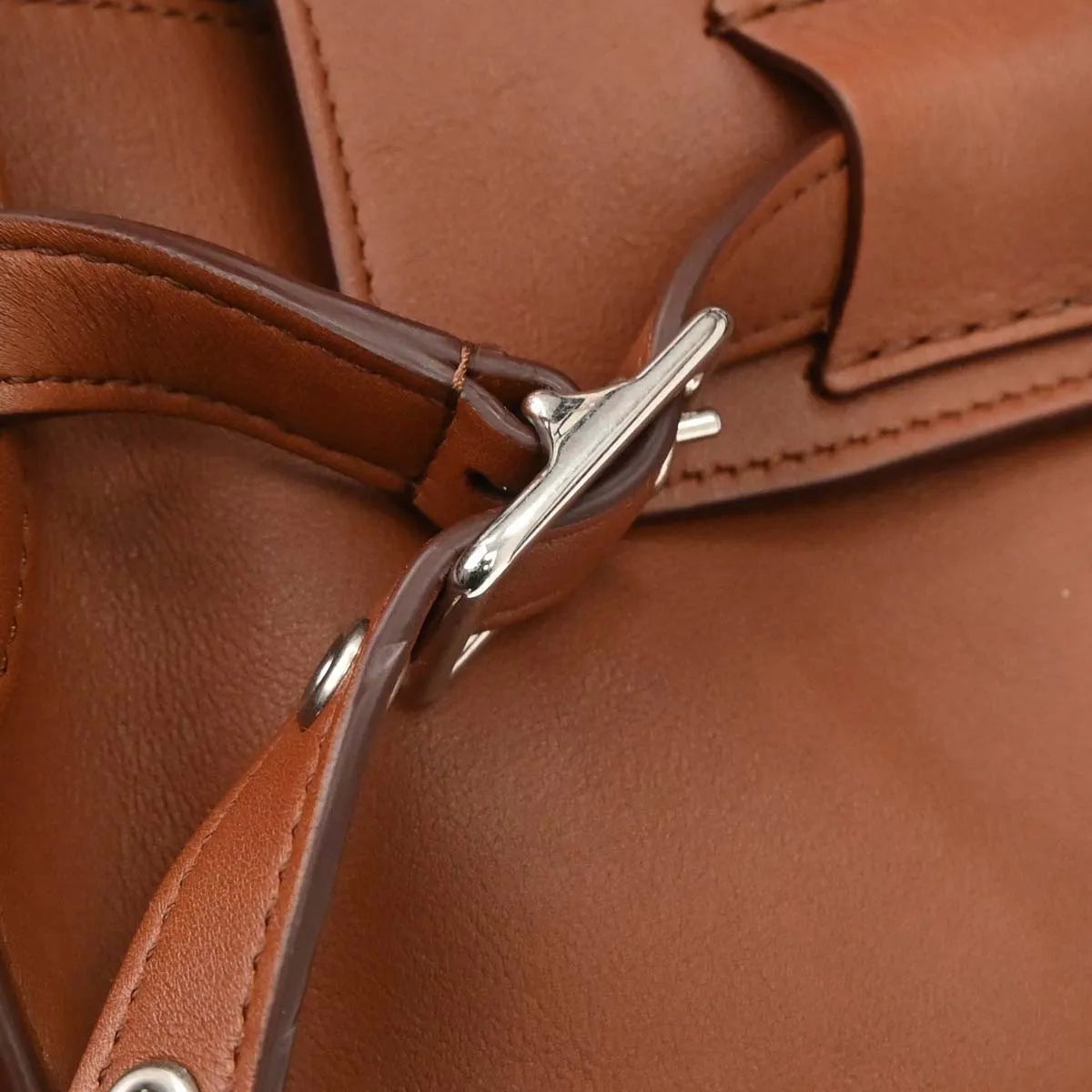 Celine Big Smooth Leather Brown Leather Handbag (Pre-Owned)