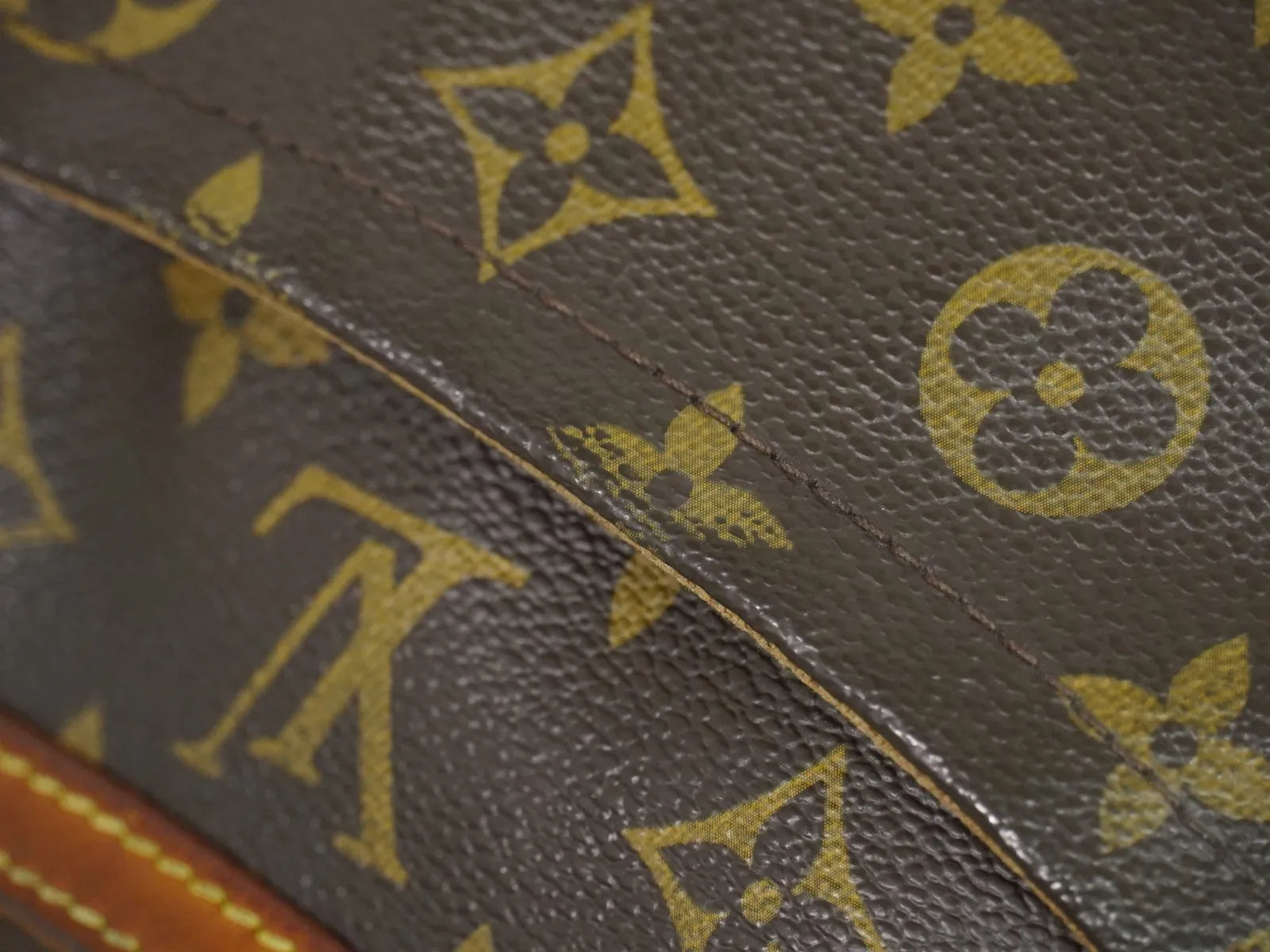 Louis Vuitton Odeon Monogram Canvas Brown Canvas Shoulder Bag Bag (Pre-Owned)