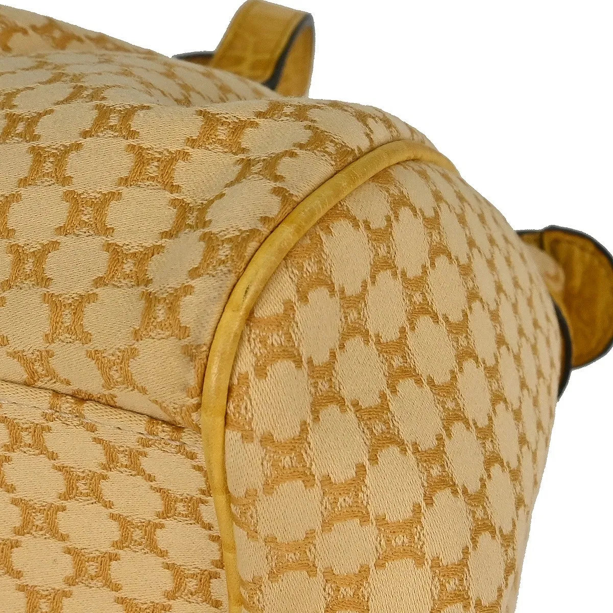 Celine Handbag Canvas Yellow Canvas Handbag (Pre-Owned)