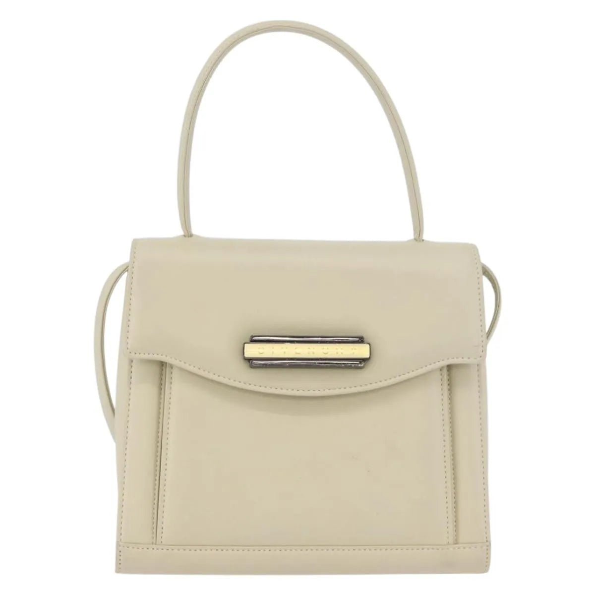 Givenchy Vintage Leather Beige Leather Handbag (Pre-Owned)