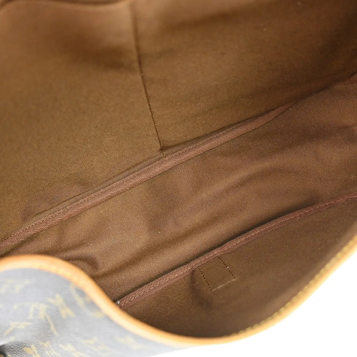 Louis Vuitton Saumur Monogram Brown Canvas Shoulder Bag Bag (Pre-Owned)