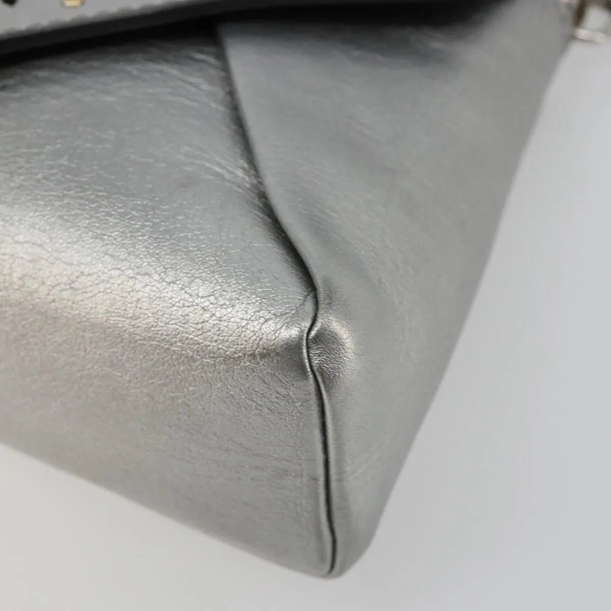 Louis Vuitton Love Note Chain Clutch Leather Silver Leather Shoulder Bag Bag (Pre-Owned)