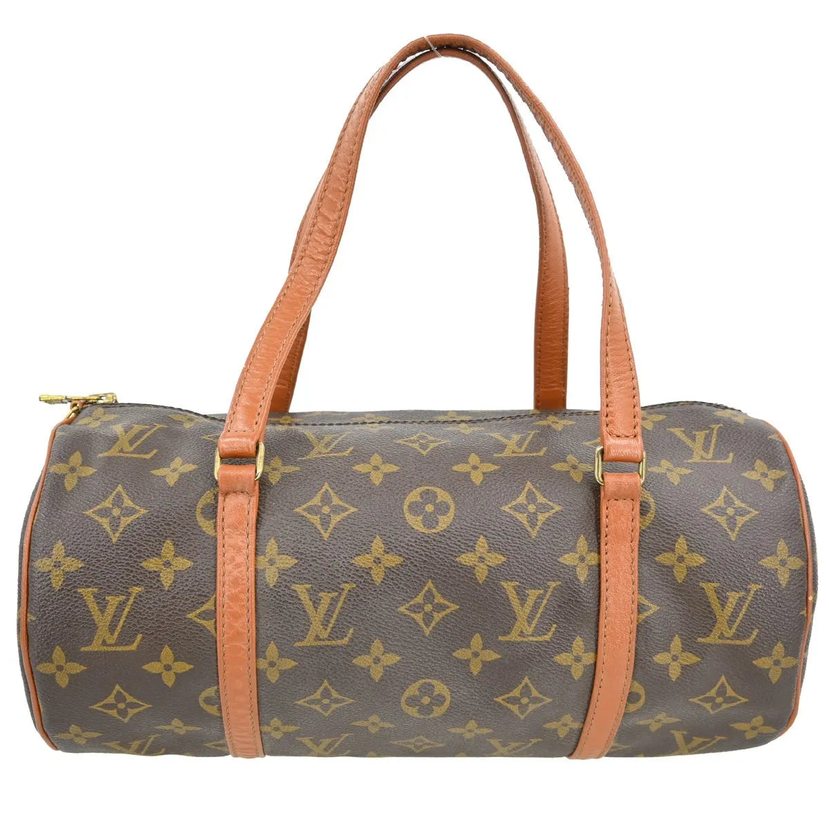 Louis Vuitton Papillon Monogram Canvas Brown Canvas Handbag (Pre-Owned)
