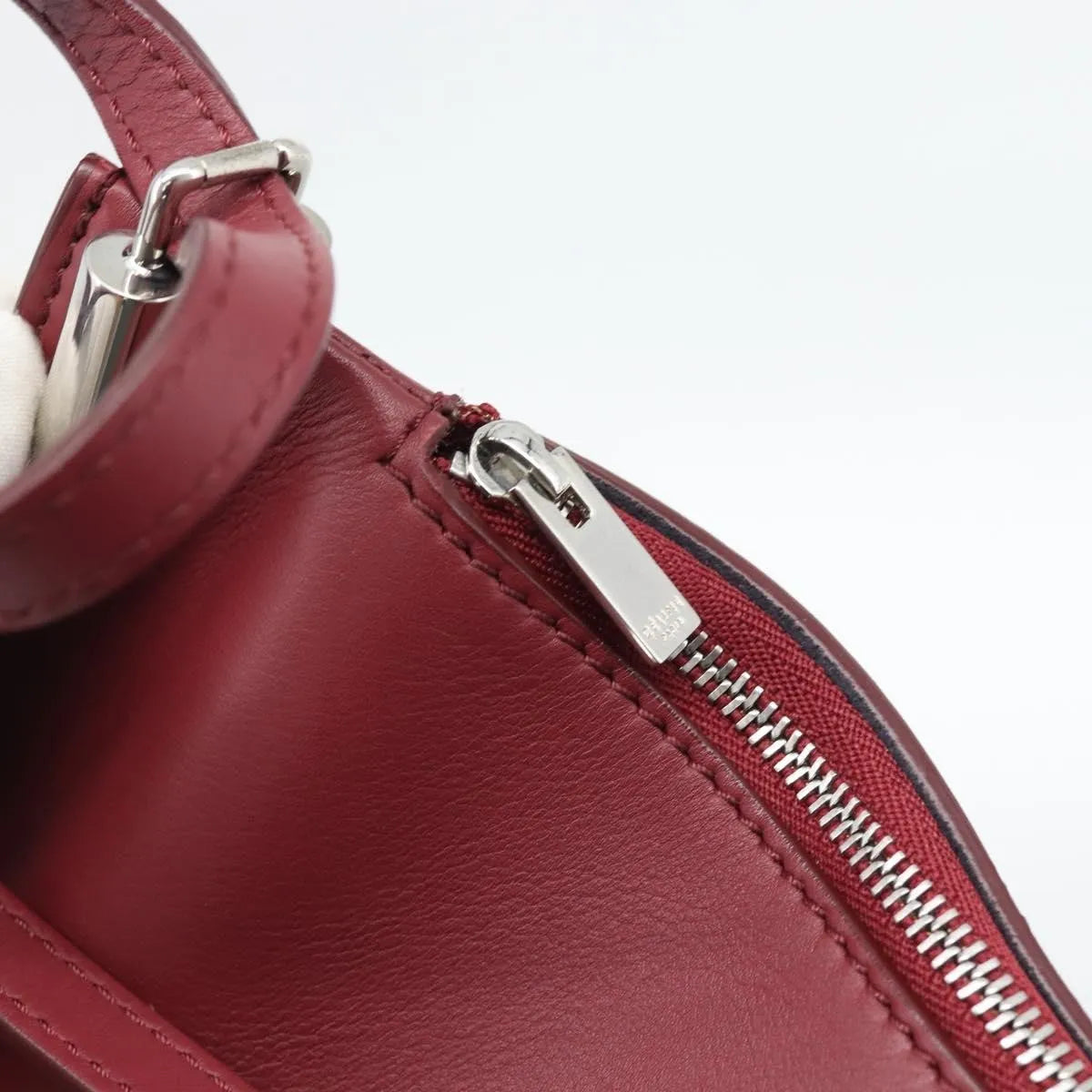 Celine Fortune Cookie Convertible Leather Burgundy Leather Shoulder Bag Bag (Pre-Owned)
