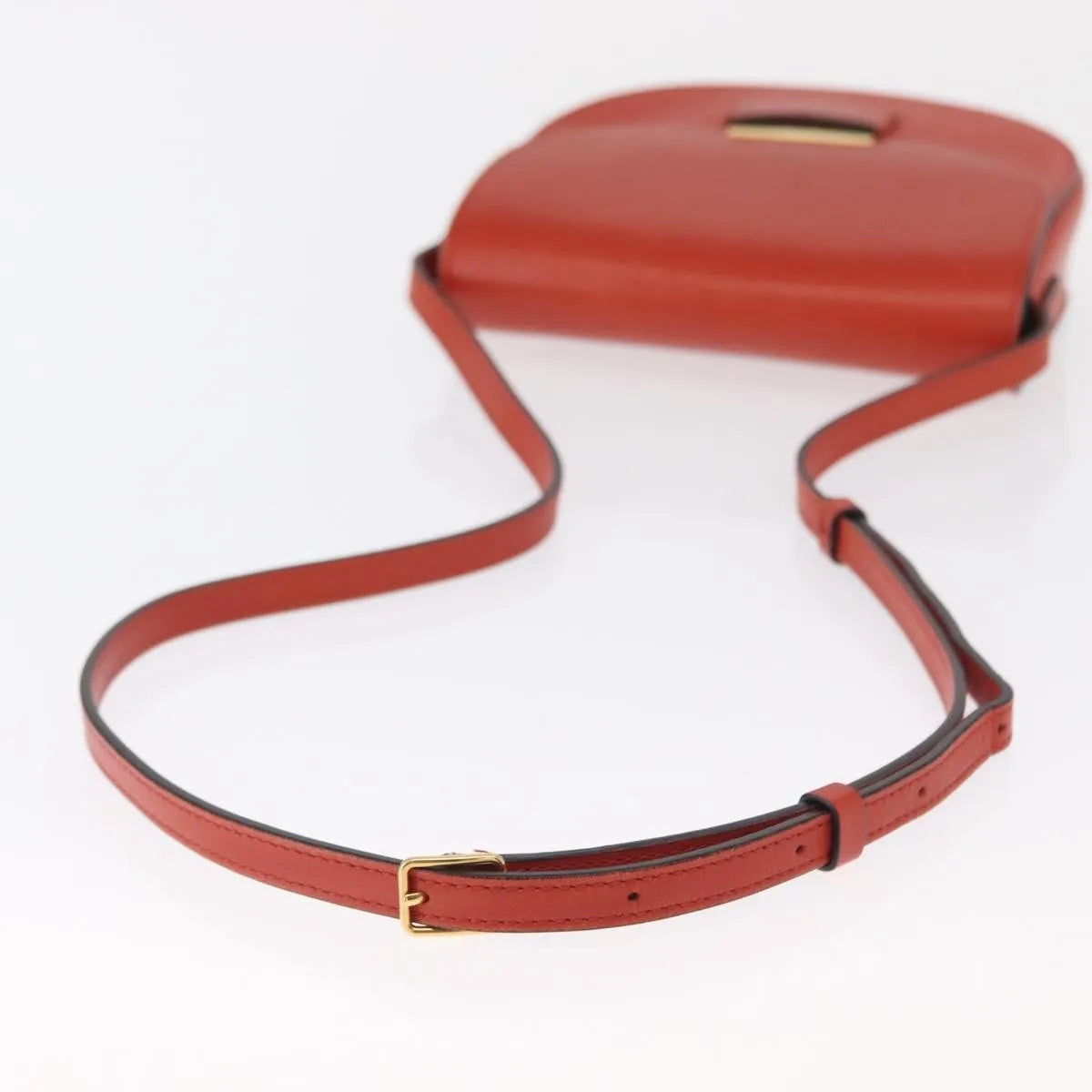 Celine Trotteur Messenger Calfskin Orange Leather Shoulder Bag Bag (Pre-Owned)