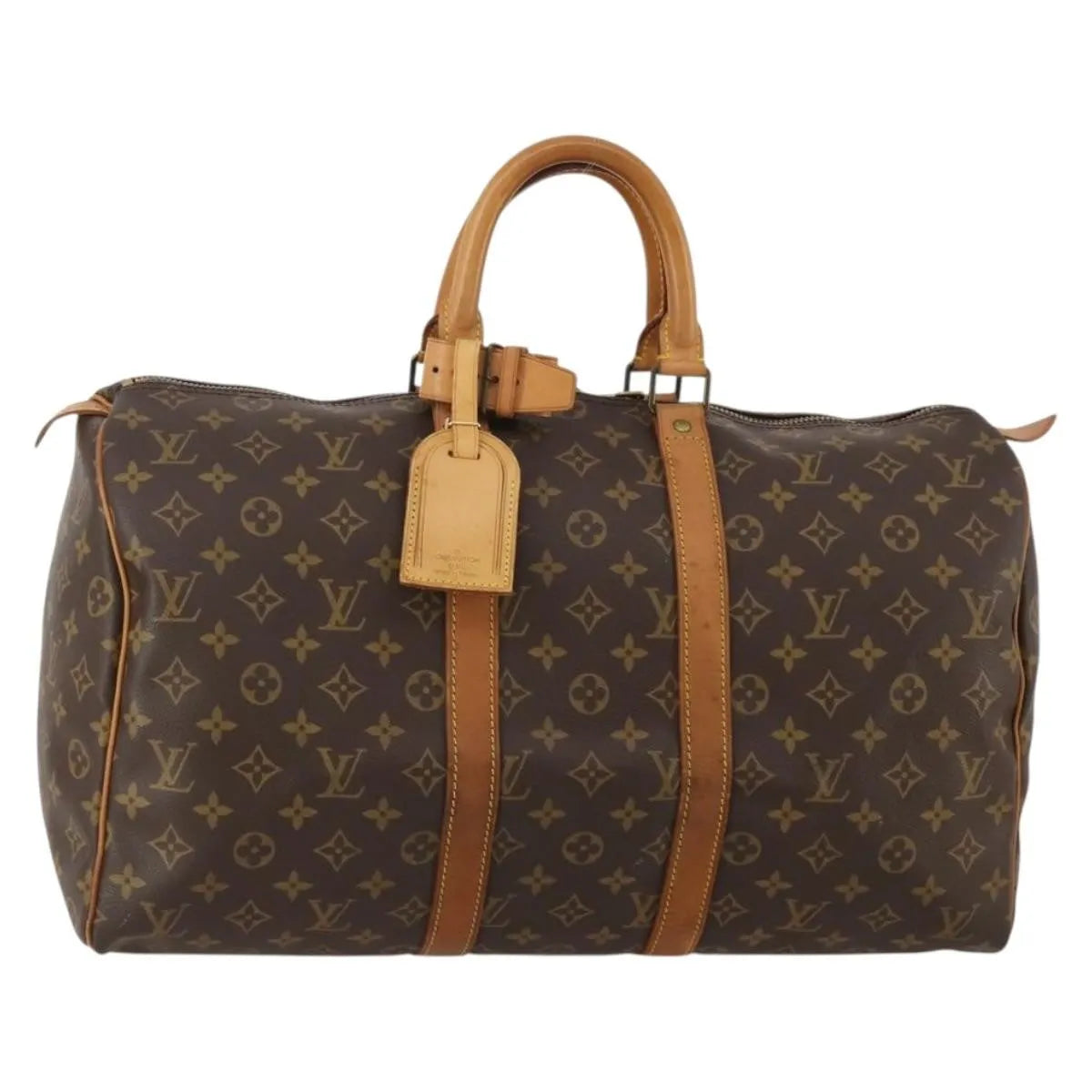 Louis Vuitton Keepall Monogram Canvas Brown Canvas Travel Bag Bag (Pre-Owned)