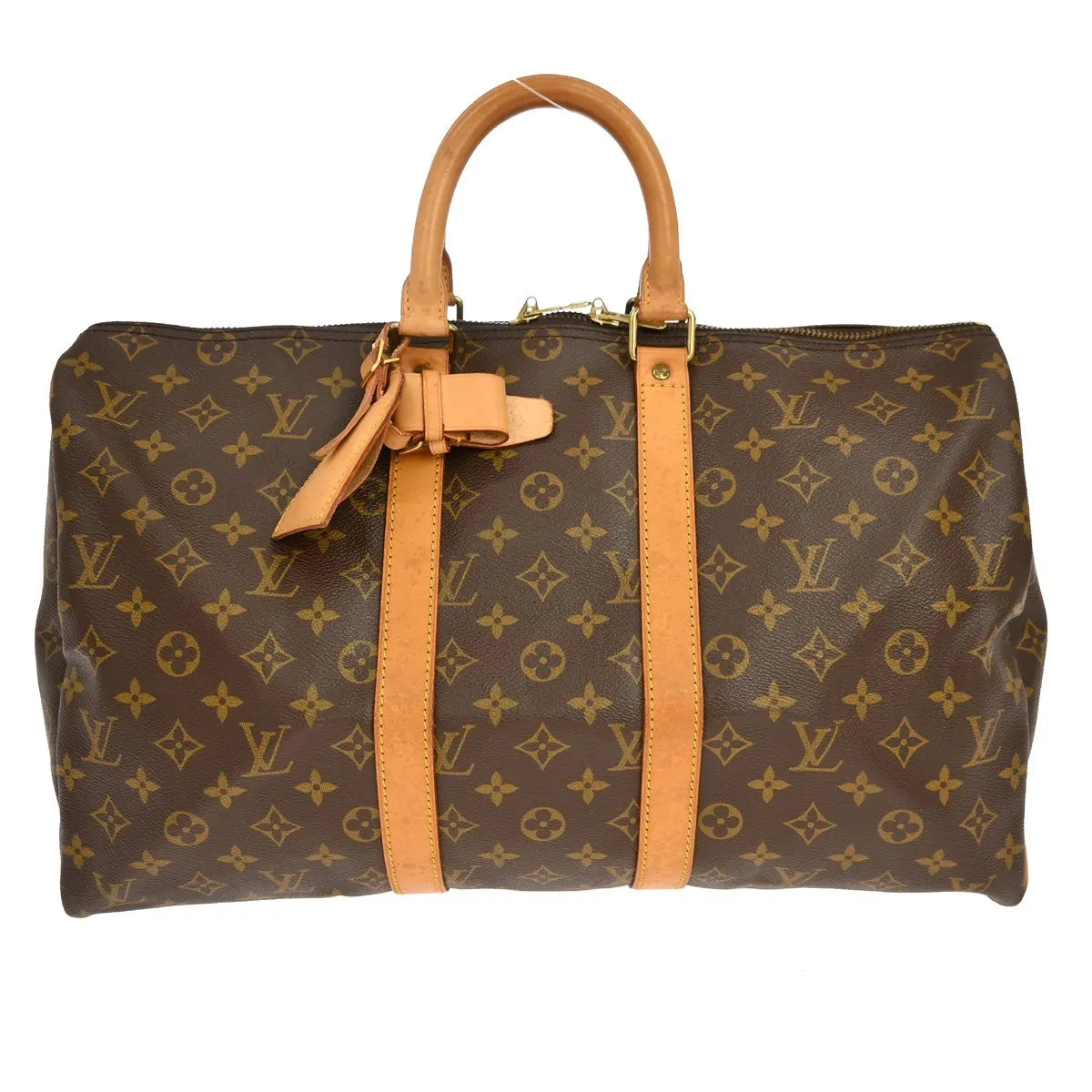 Louis Vuitton Keepall Monogram Brown Canvas Travel Bag Bag (Pre-Owned)