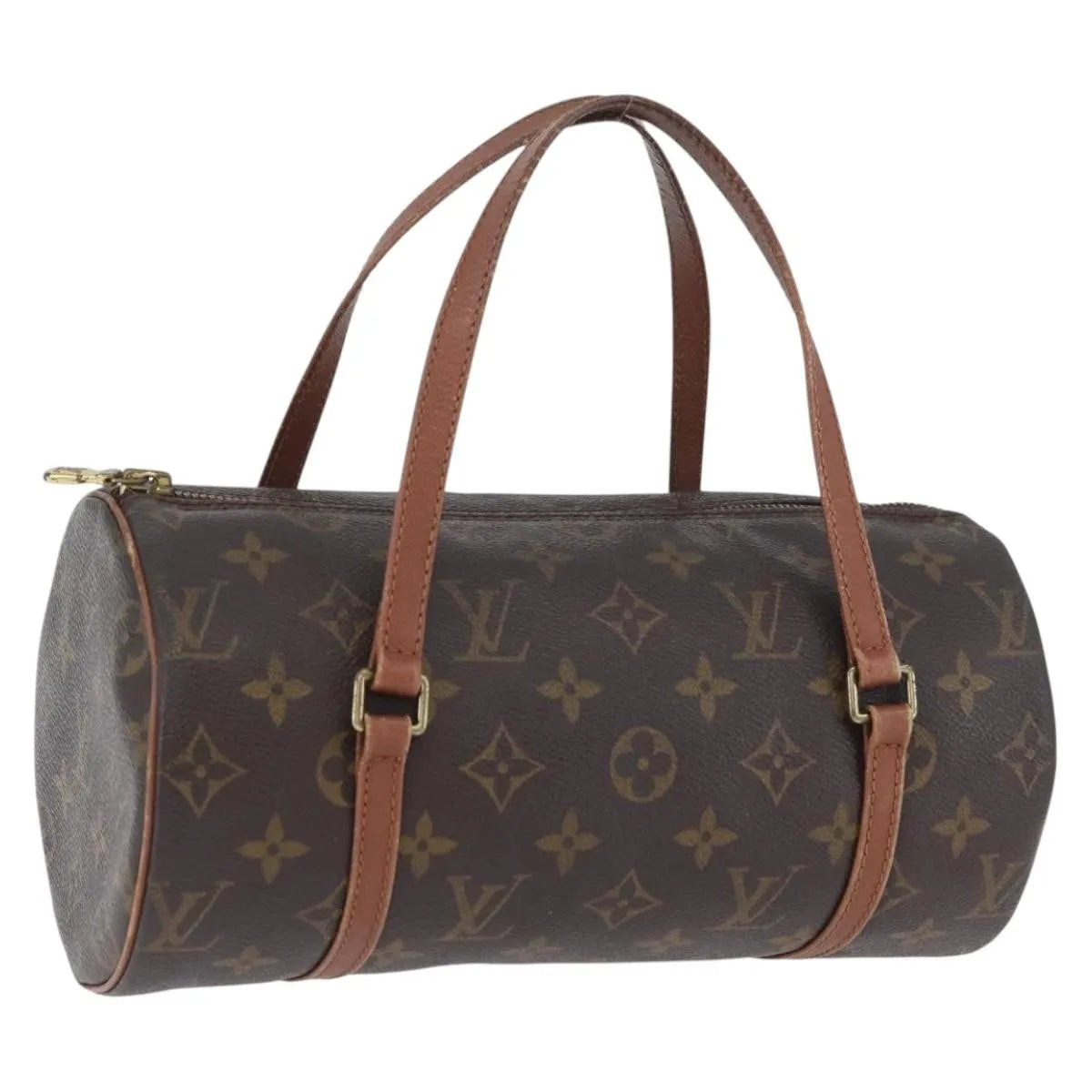 Louis Vuitton Papillon Monogram Canvas Brown Canvas Handbag (Pre-Owned)