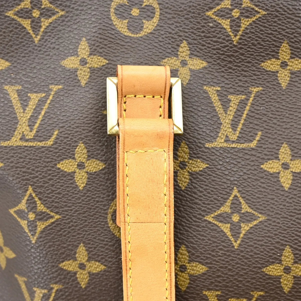 Louis Vuitton Cabas Mezzo Monogram Canvas Brown Canvas Tote Bag Bag (Pre-Owned)