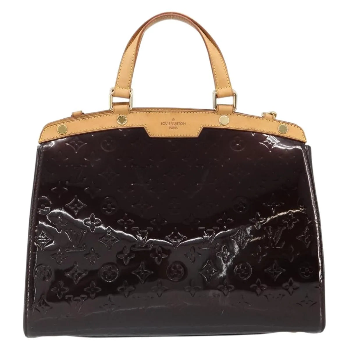 Louis Vuitton Blair Monogram Vernis Purple Patent_Leather Handbag (Pre-Owned)