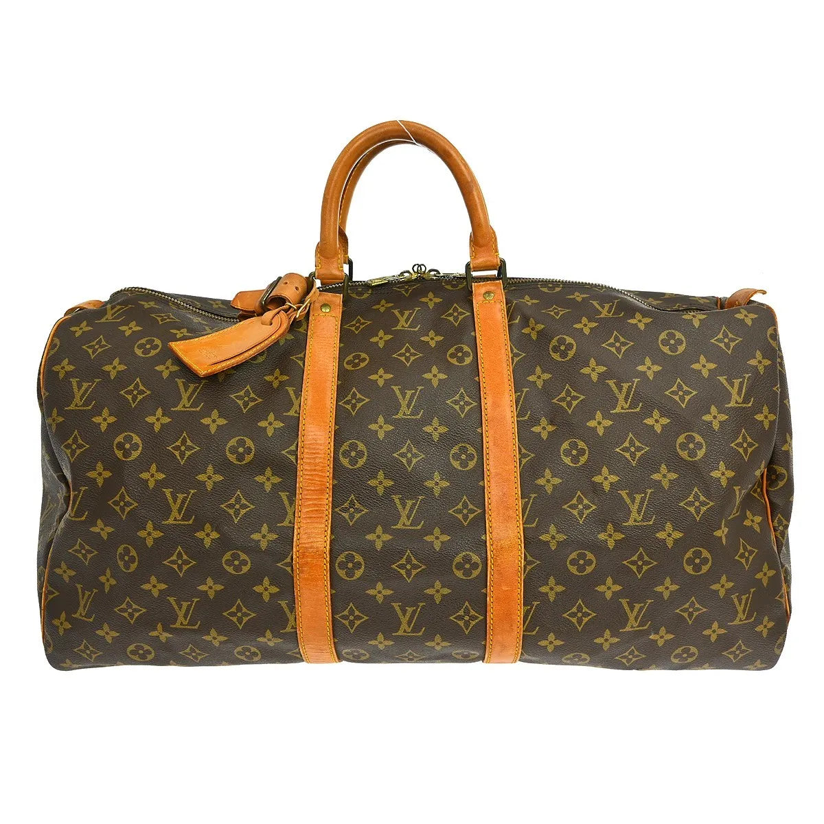 Louis Vuitton Keepall Monogram Canvas Brown Canvas Travel Bag Bag (Pre-Owned)