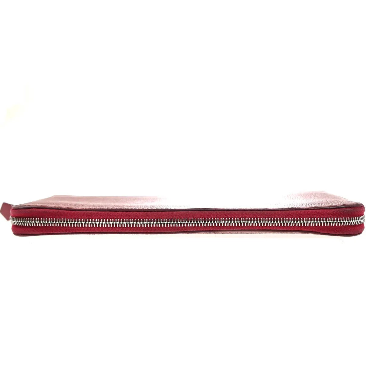 Hermes Azap Zip Around Epsom Red Leather Wallets Accessory (Pre-Owned)