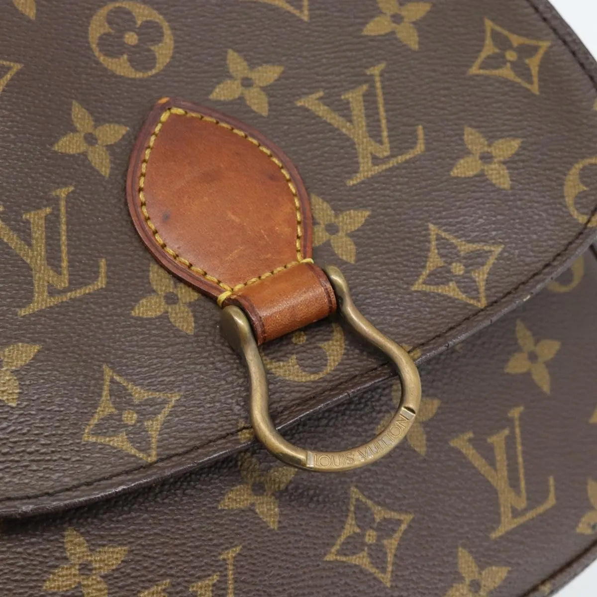 Louis Vuitton Saint Cloud Monogram Canvas Brown Canvas Shoulder Bag Bag (Pre-Owned)