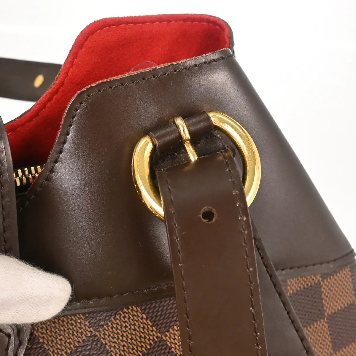 Louis Vuitton Sistina Damier Brown Canvas Handbag (Pre-Owned)