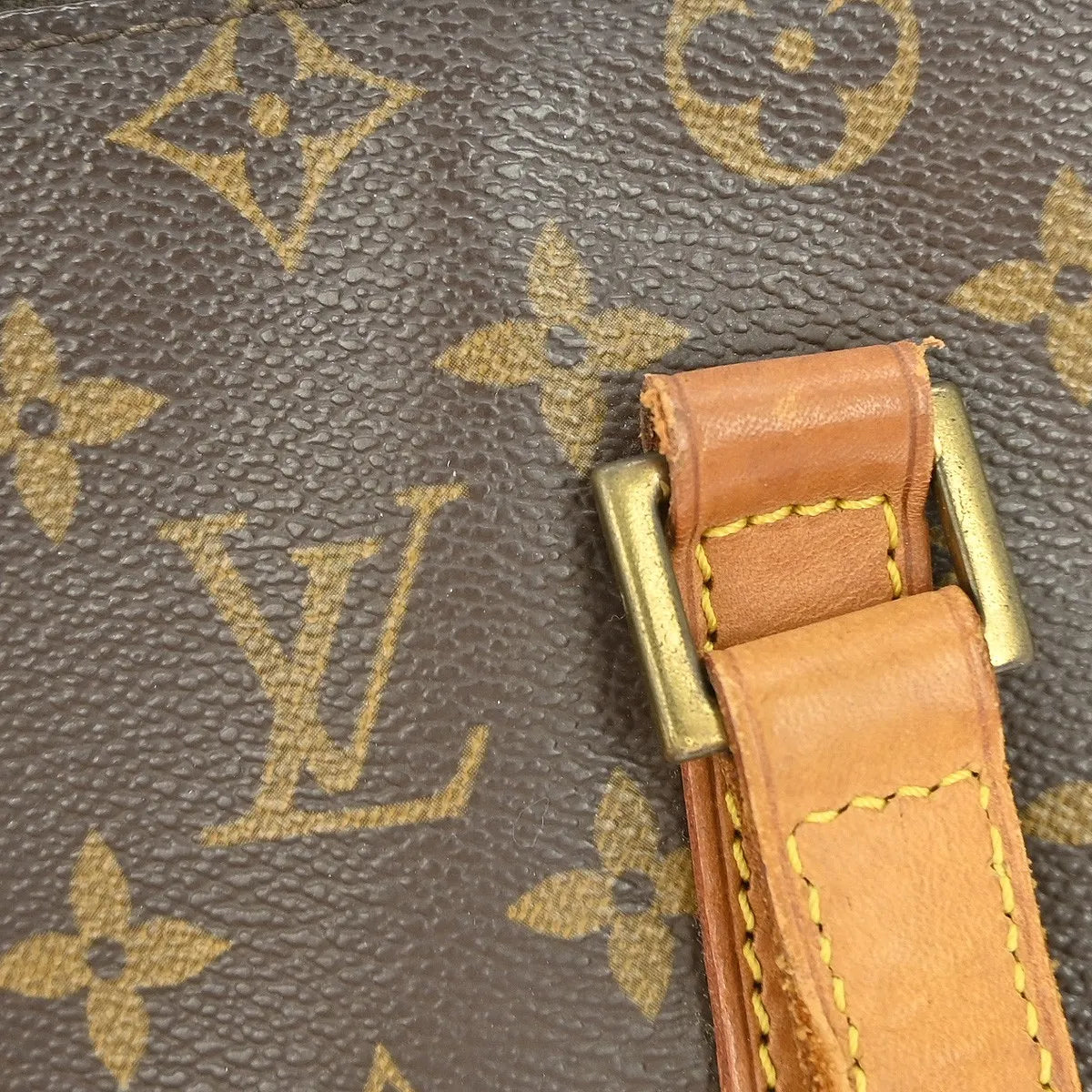 Louis Vuitton Cabas Mezzo Monogram Canvas Brown Canvas Tote Bag Bag (Pre-Owned)