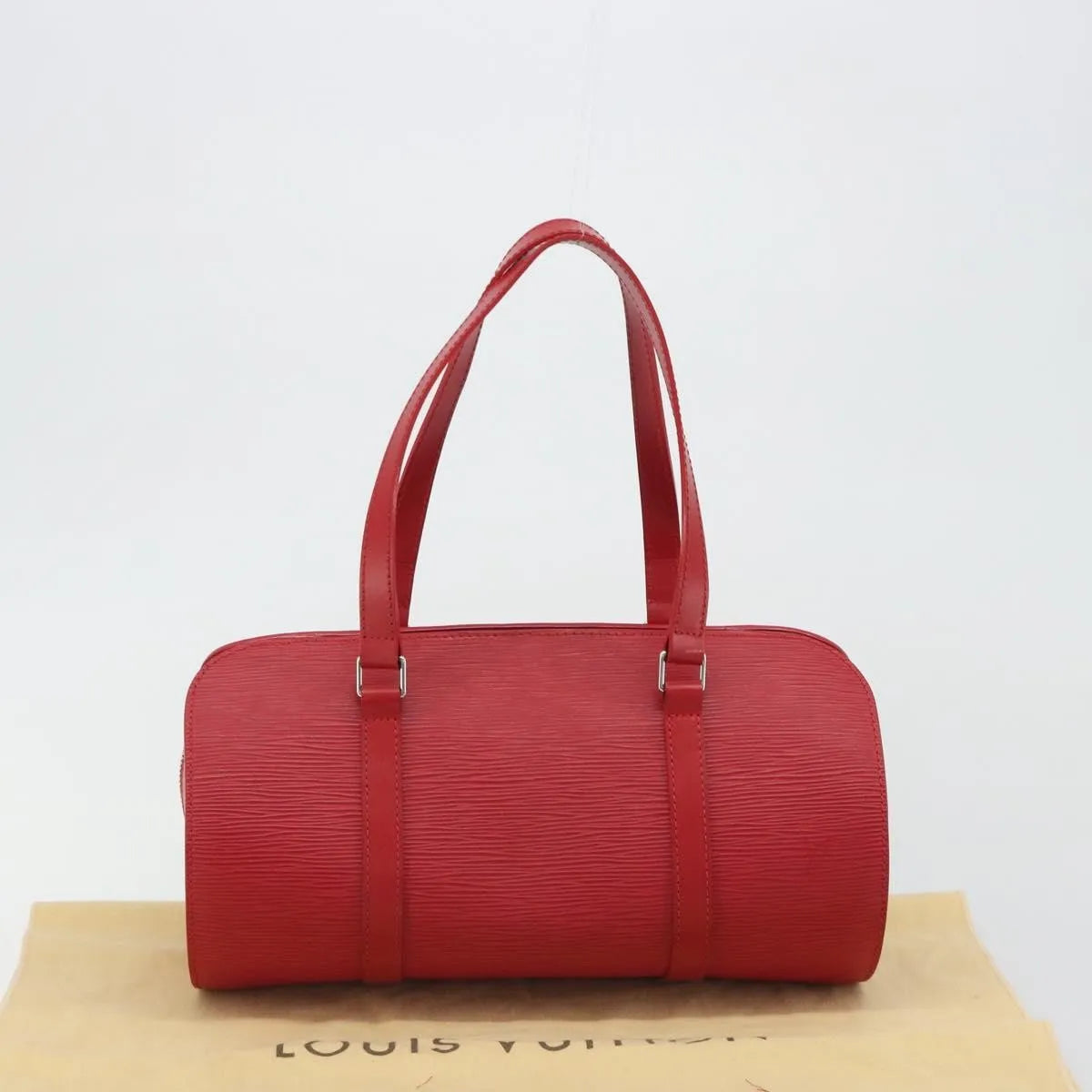 Louis Vuitton Soufflot Epi Leather Red Leather Handbag (Pre-Owned)