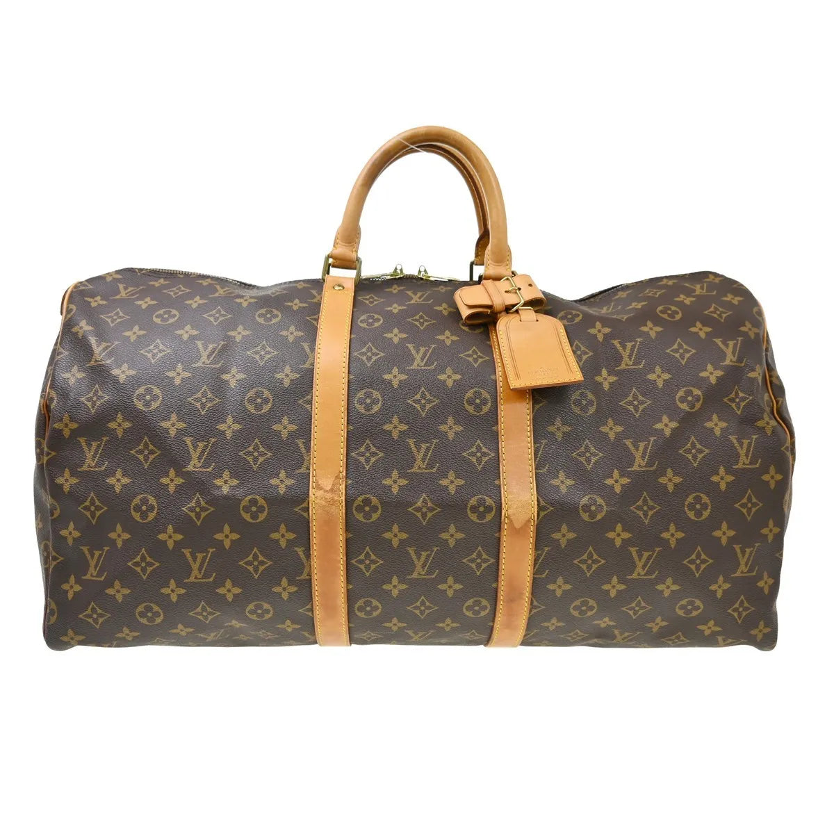 Louis Vuitton Keepall Monogram Canvas Brown Canvas Travel Bag Bag (Pre-Owned)