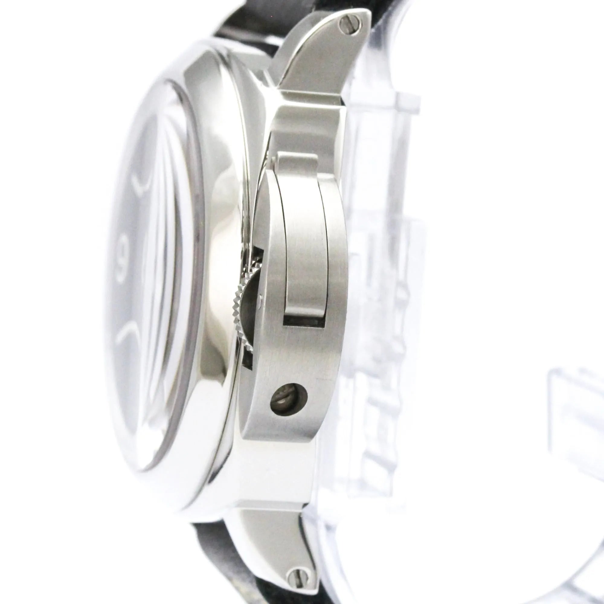 Panerai Luminor Base Logo Manual Stainless Steel And Leather Watch (Pre-Owned)