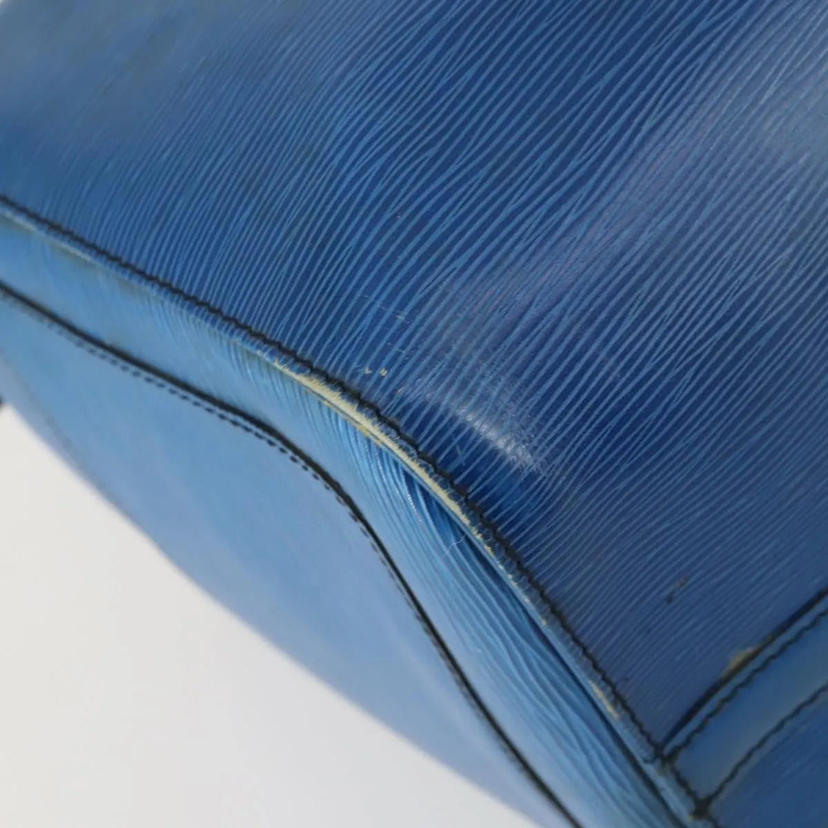 Louis Vuitton Keepall Epi Leather Blue Leather Travel Bag Bag (Pre-Owned)
