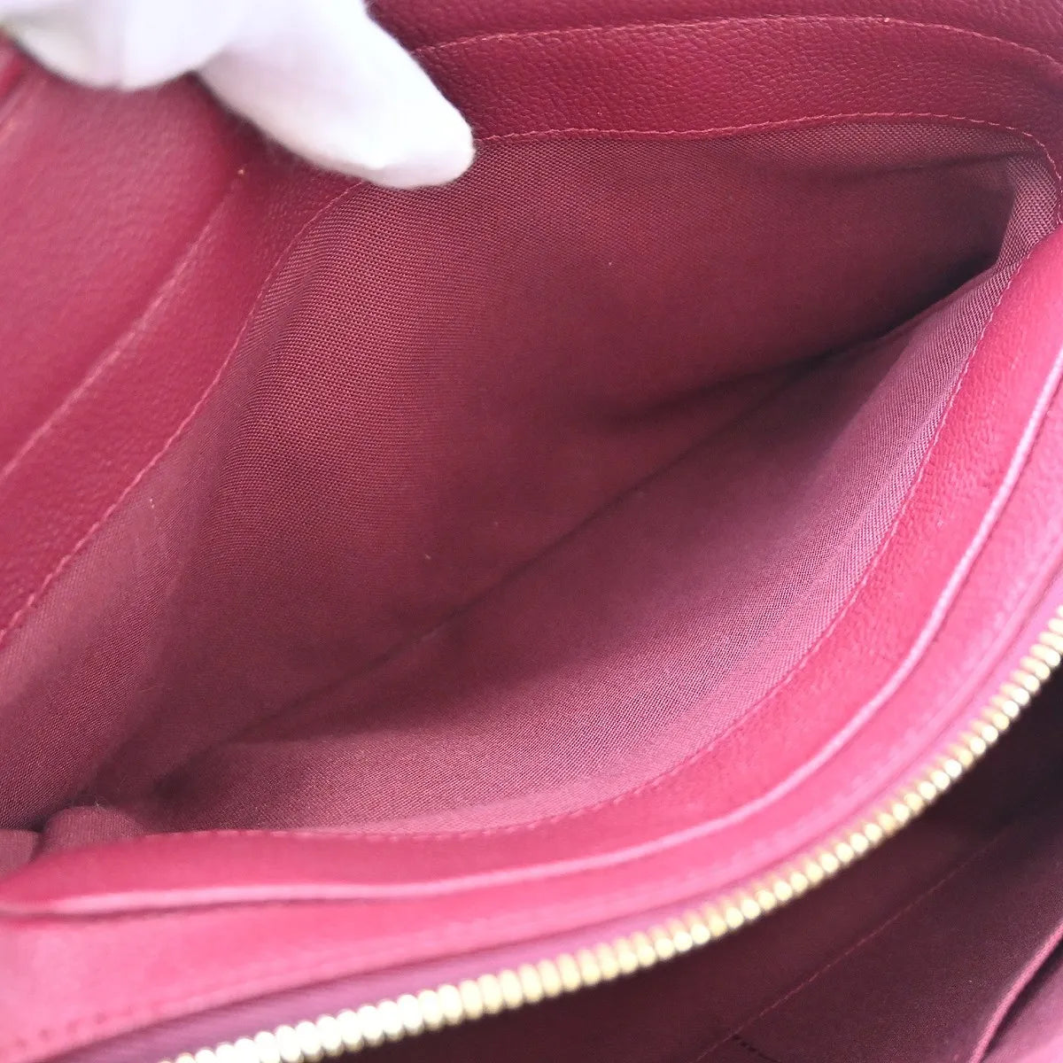Louis Vuitton Vosges Whipstitch Monogram Empreinte Leather Burgundy Leather Handbag (Pre-Owned)